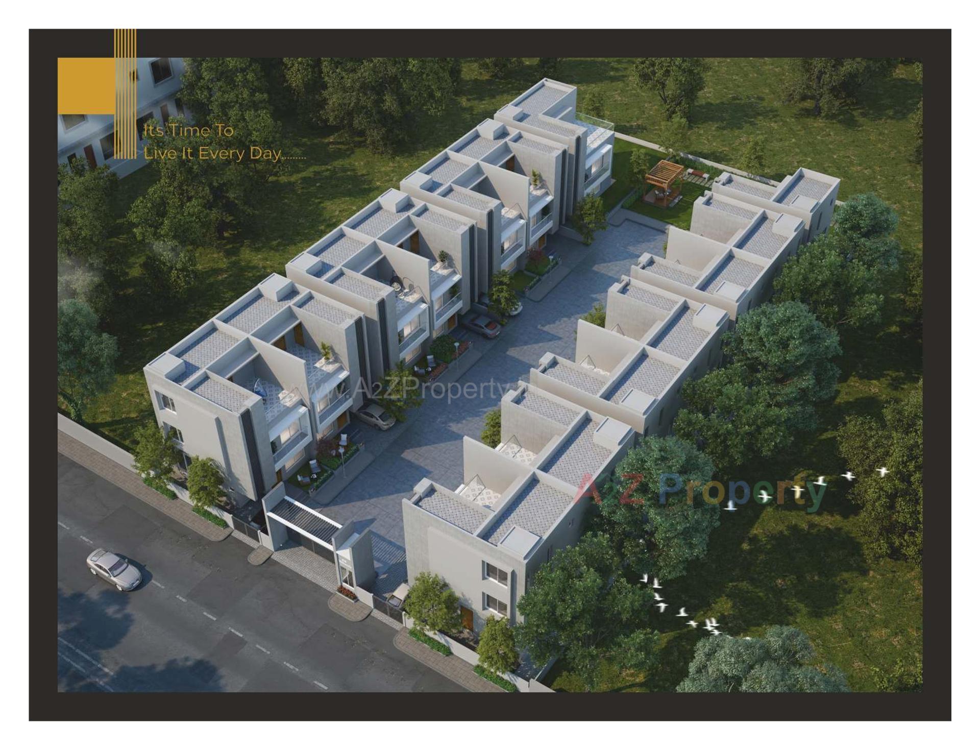 3D Elevation of real estate project Kd Millennia located at Bill, Vadodara, Gujarat