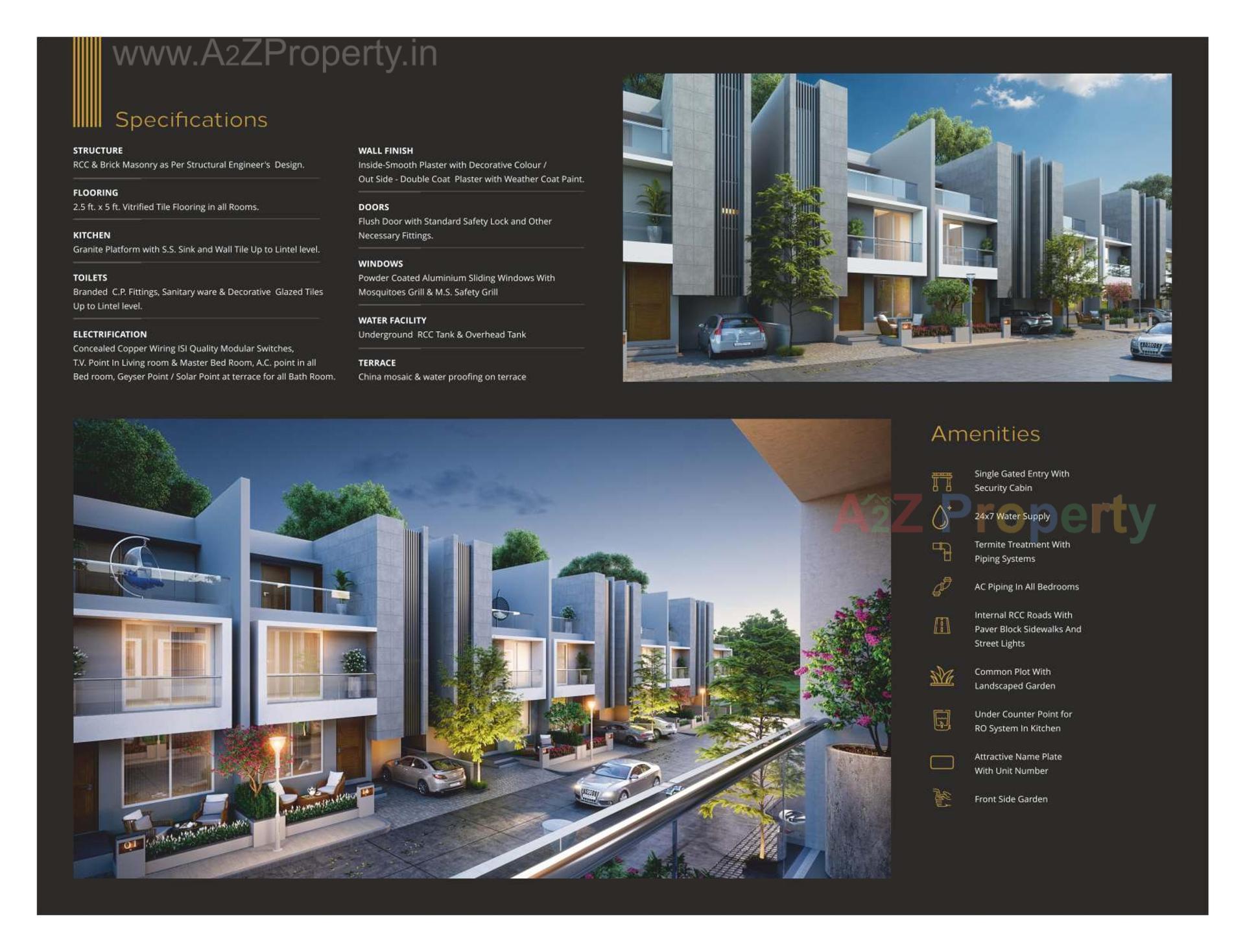 3D Elevation of real estate project Kd Millennia located at Bill, Vadodara, Gujarat
