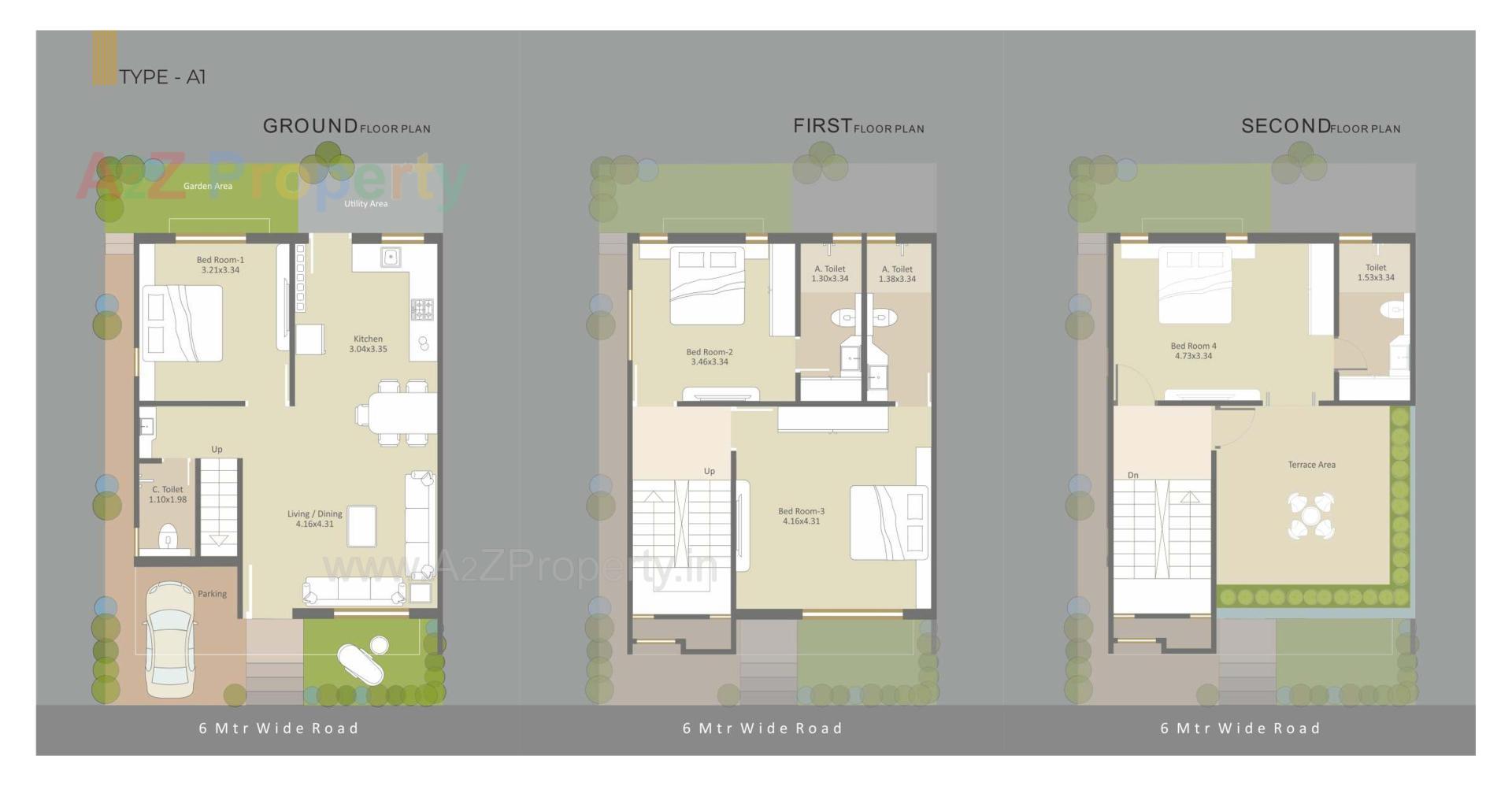 Layout of real estate project Kd Millennia located at Bill, Vadodara, Gujarat