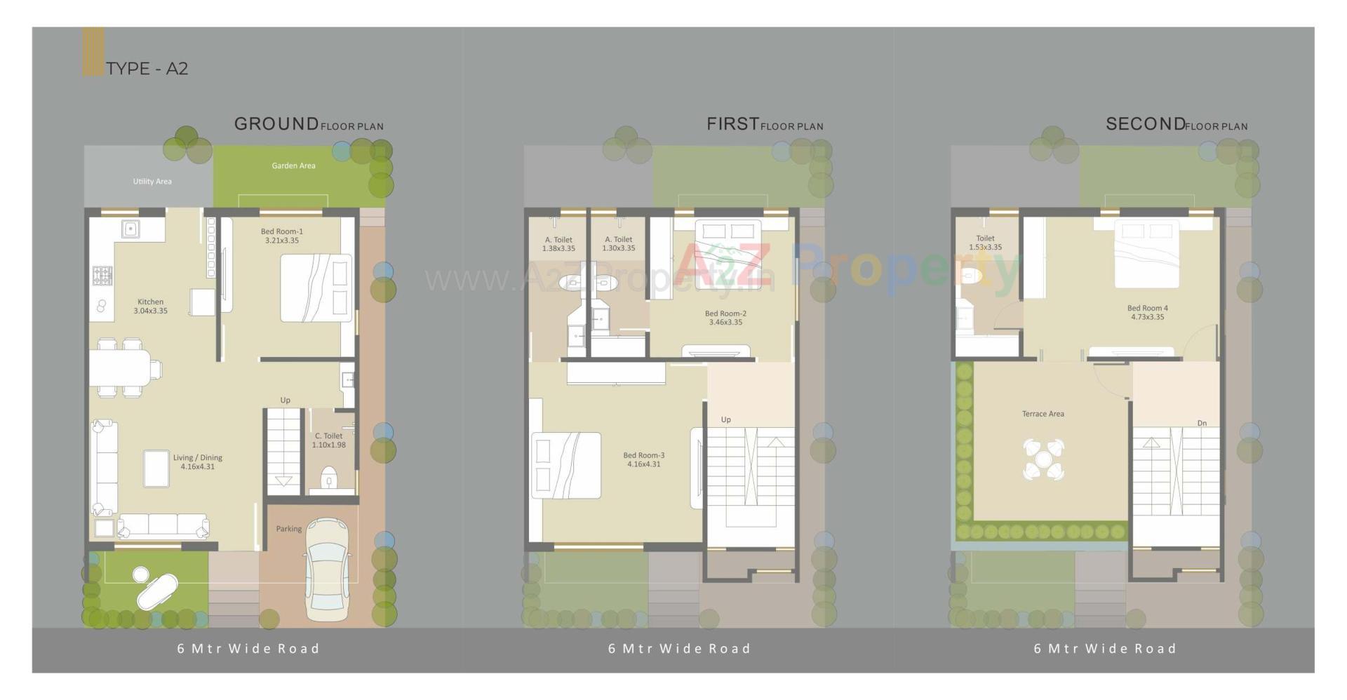 Layout of real estate project Kd Millennia located at Bill, Vadodara, Gujarat