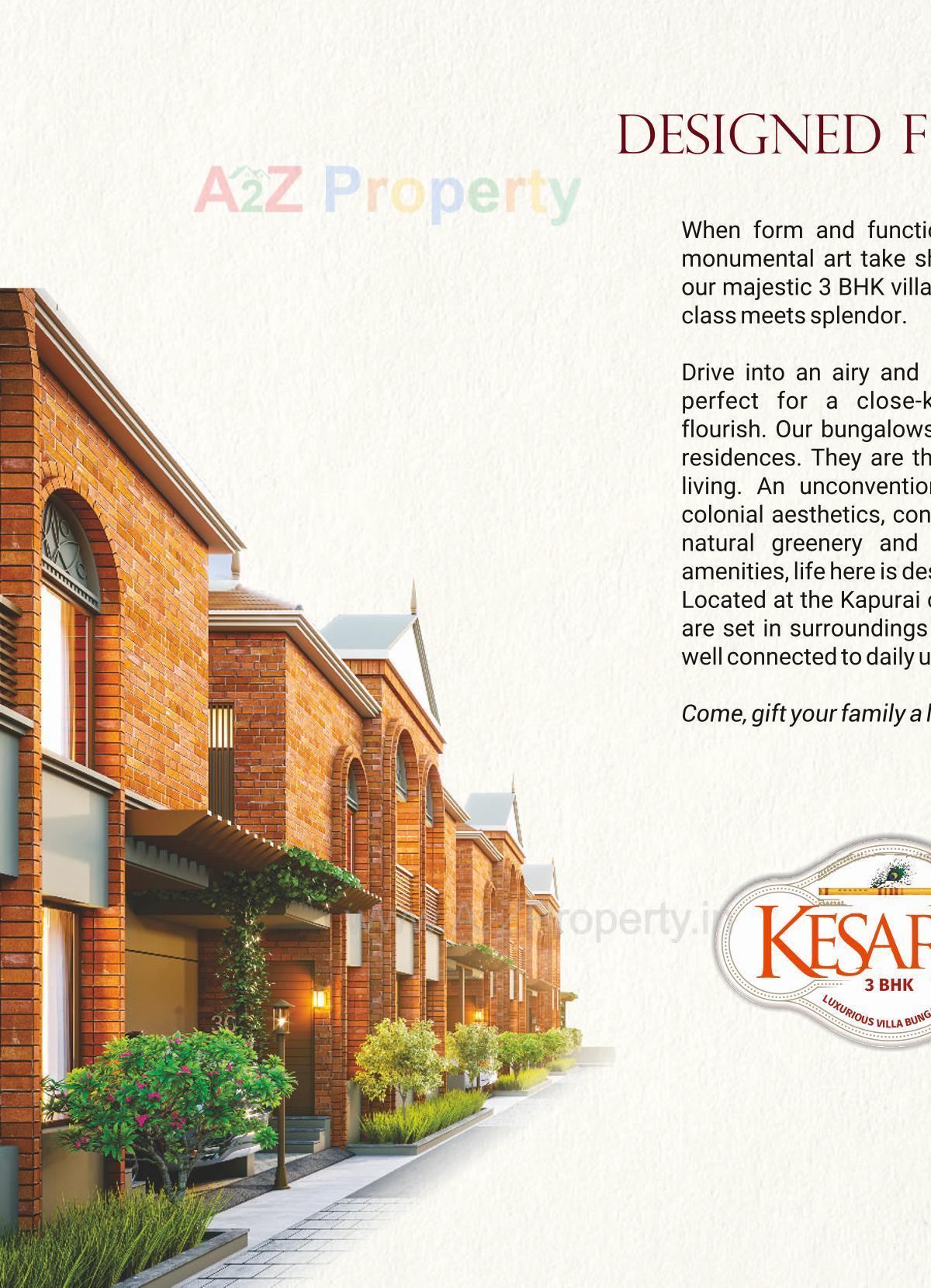 3D Elevation of real estate project Kesar located at Kapurai, Vadodara, Gujarat
