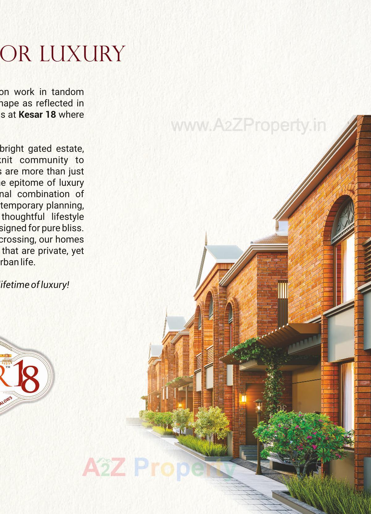 3D Elevation of real estate project Kesar located at Kapurai, Vadodara, Gujarat