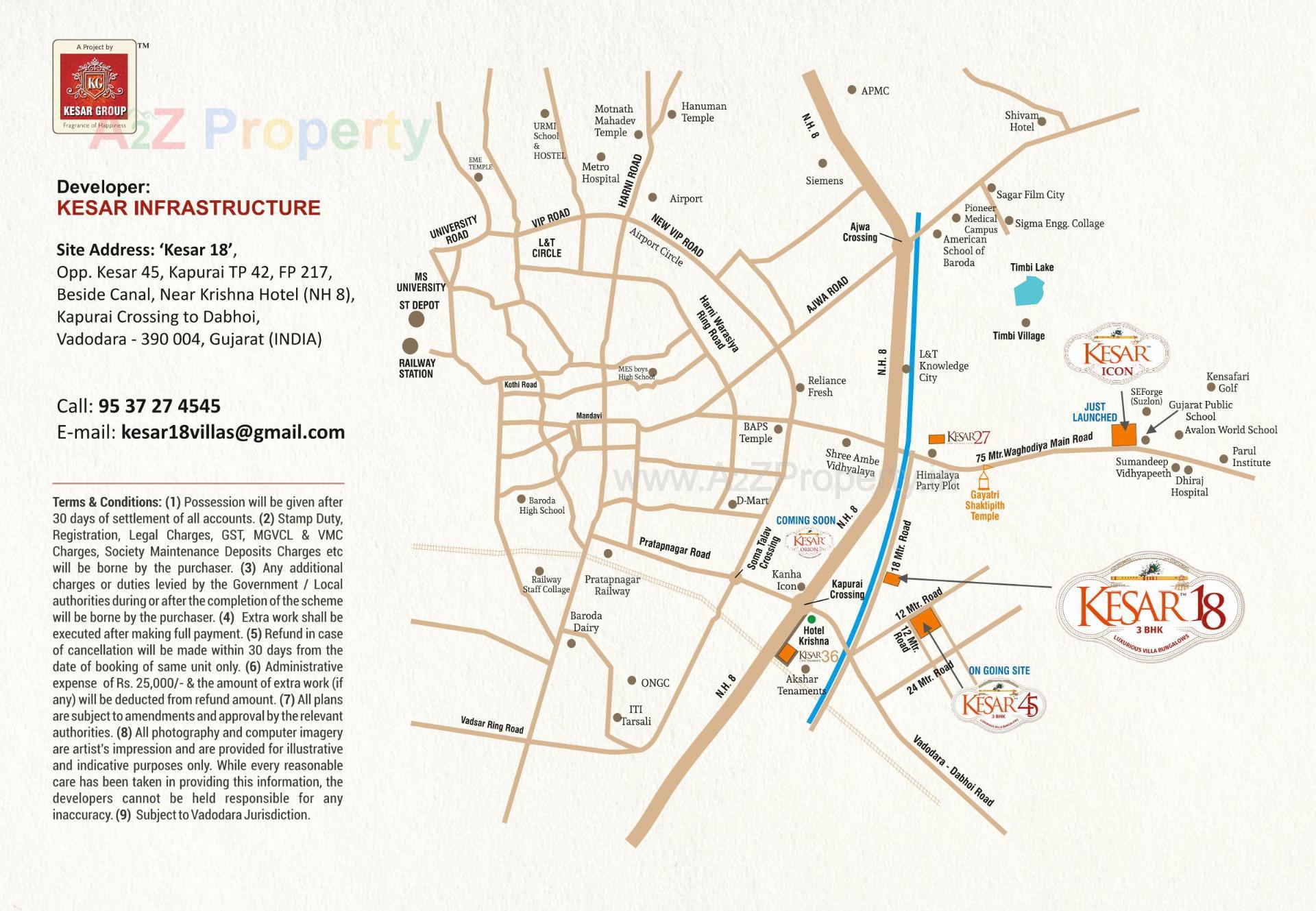  of real estate project Kesar located at Kapurai, Vadodara, Gujarat