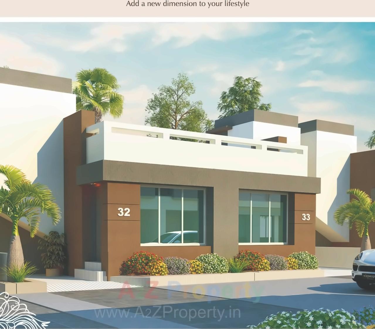 3D Elevation of real estate project Kesar located at Kapurai, Vadodara, Gujarat