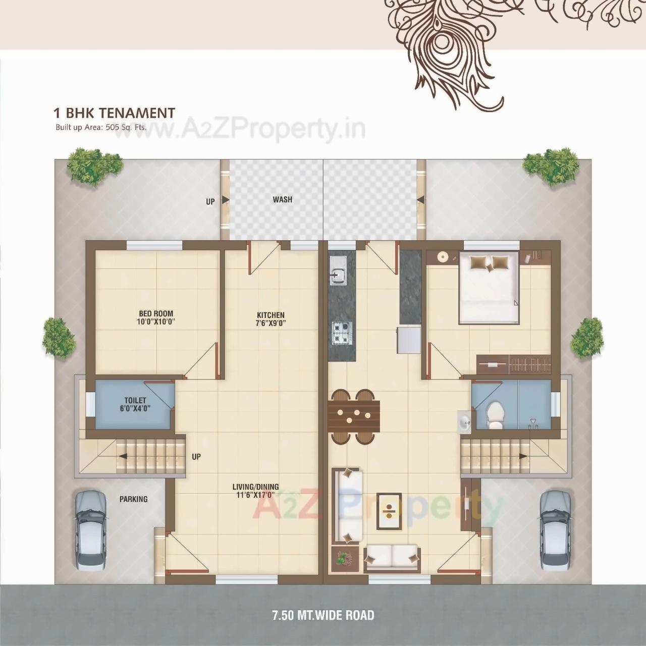 Layout of real estate project Kesar located at Kapurai, Vadodara, Gujarat