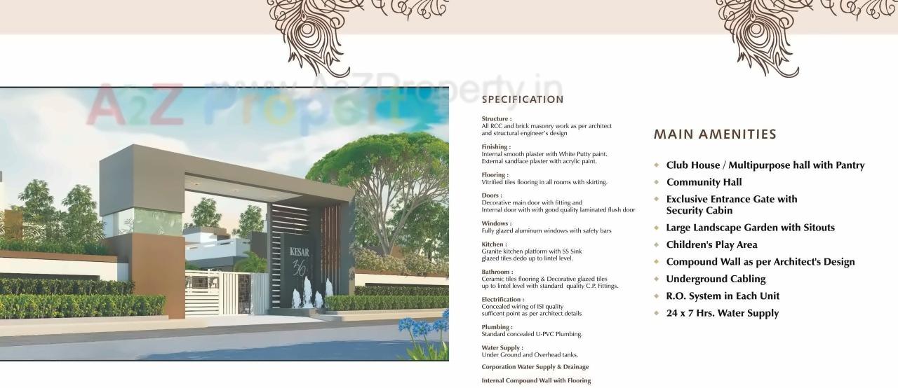  of real estate project Kesar located at Kapurai, Vadodara, Gujarat