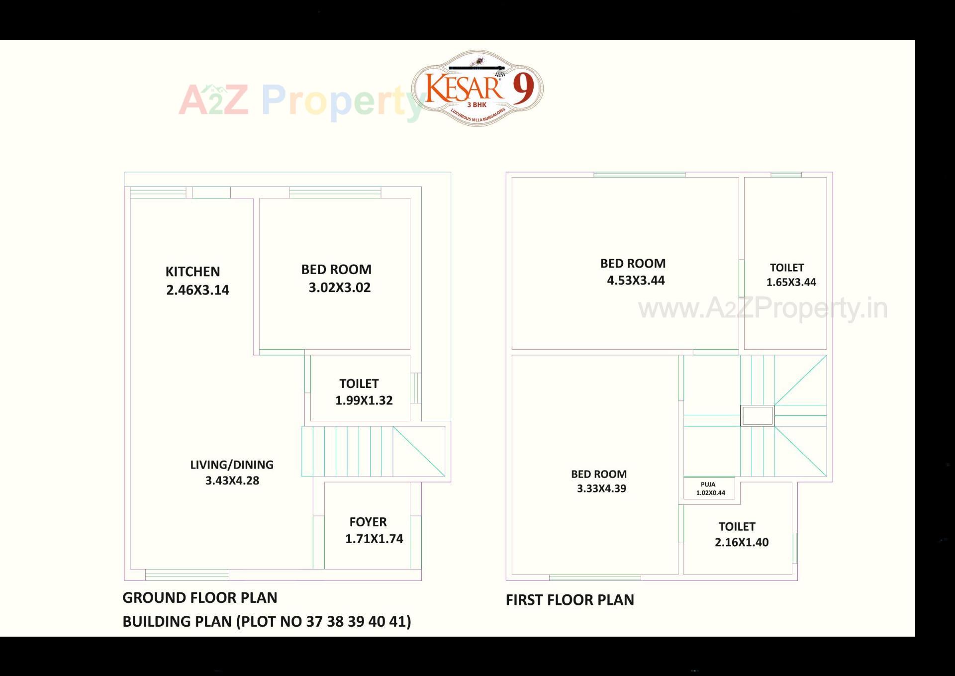 Layout of real estate project Kesar located at Kapurai, Vadodara, Gujarat