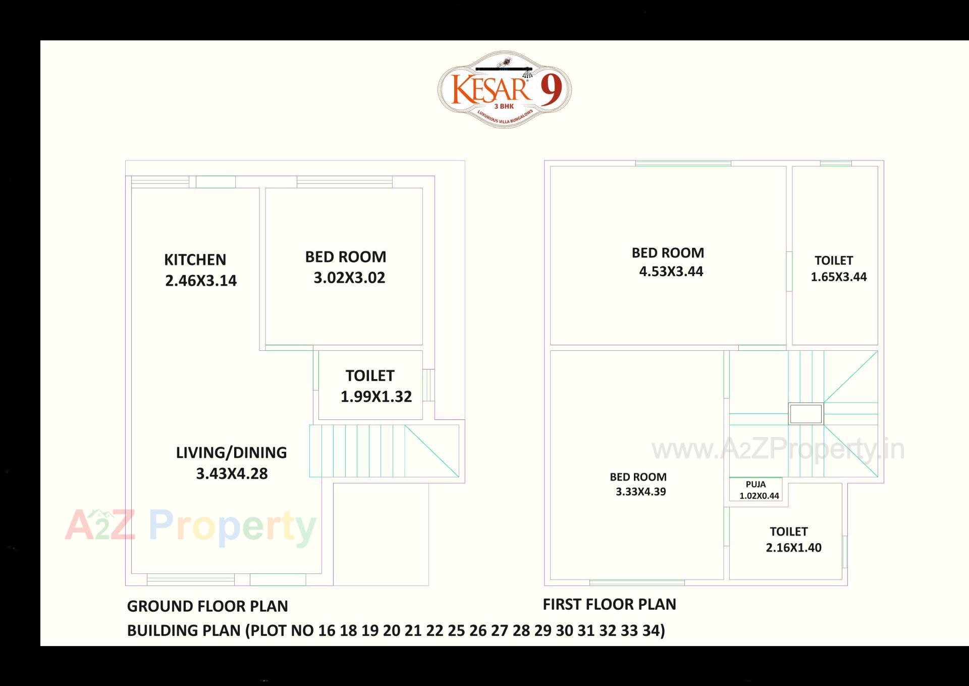 Layout of real estate project Kesar located at Kapurai, Vadodara, Gujarat