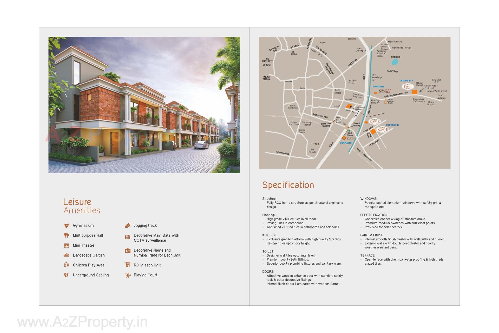  of real estate project Kesar Orion located at Kapurai, Vadodara, Gujarat