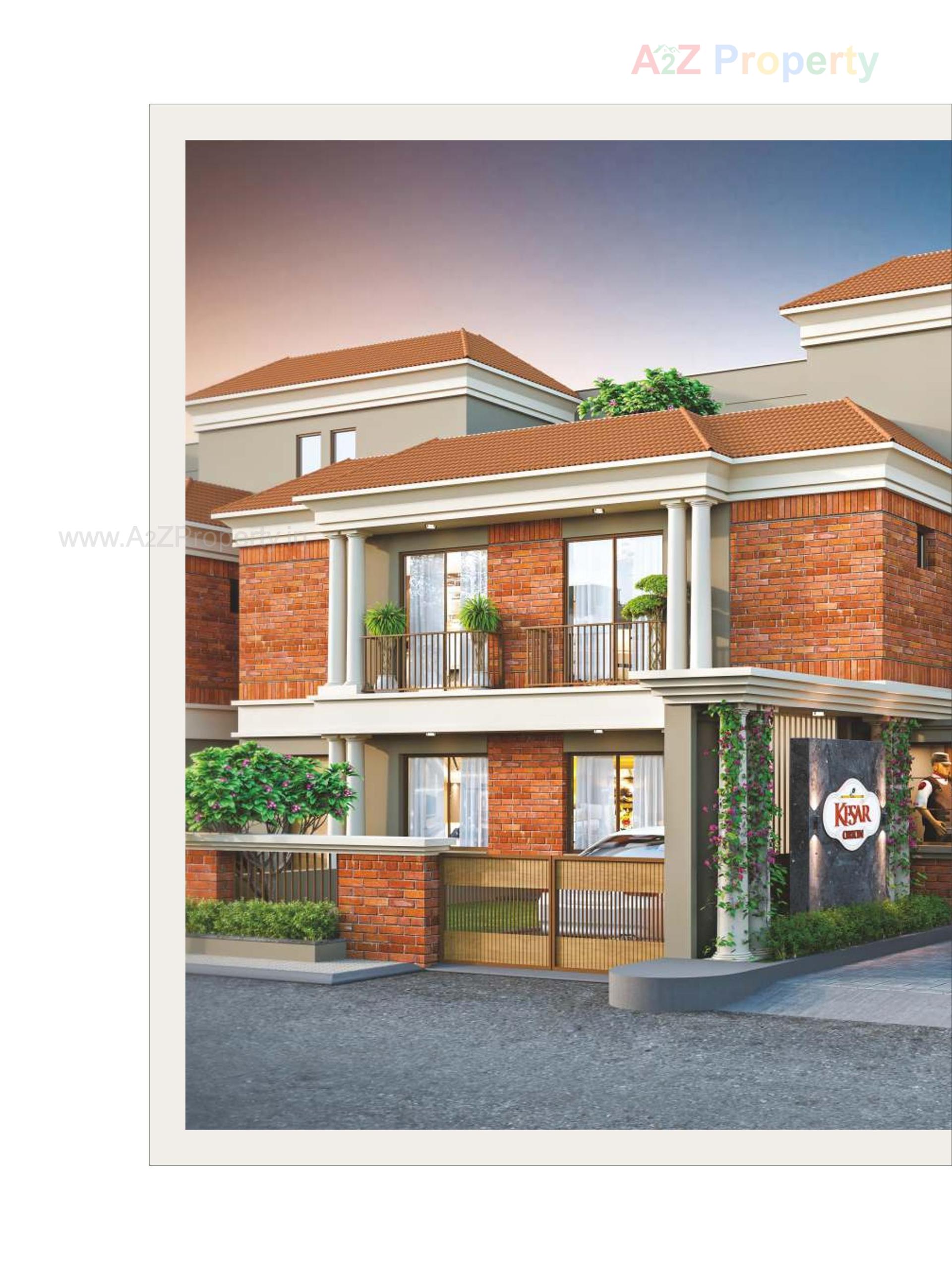 3D Elevation of real estate project Kesar Orion located at Kapurai, Vadodara, Gujarat