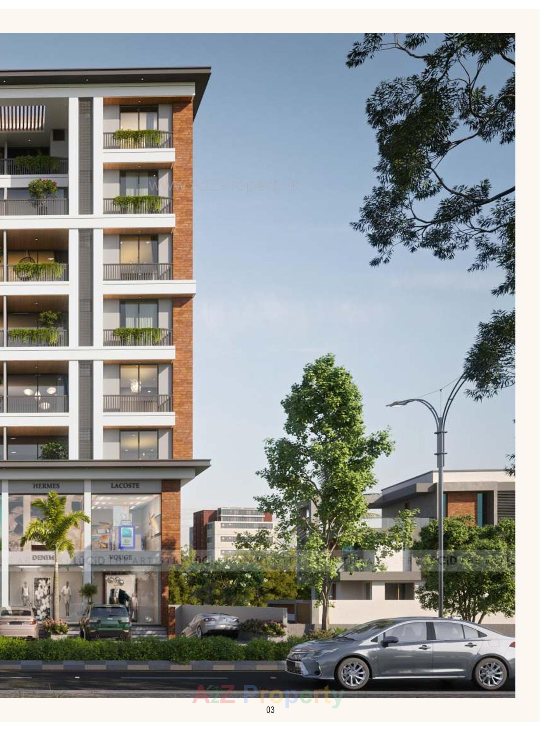 3D Elevation of real estate project Keshav Complex located at Kasba, Vadodara, Gujarat