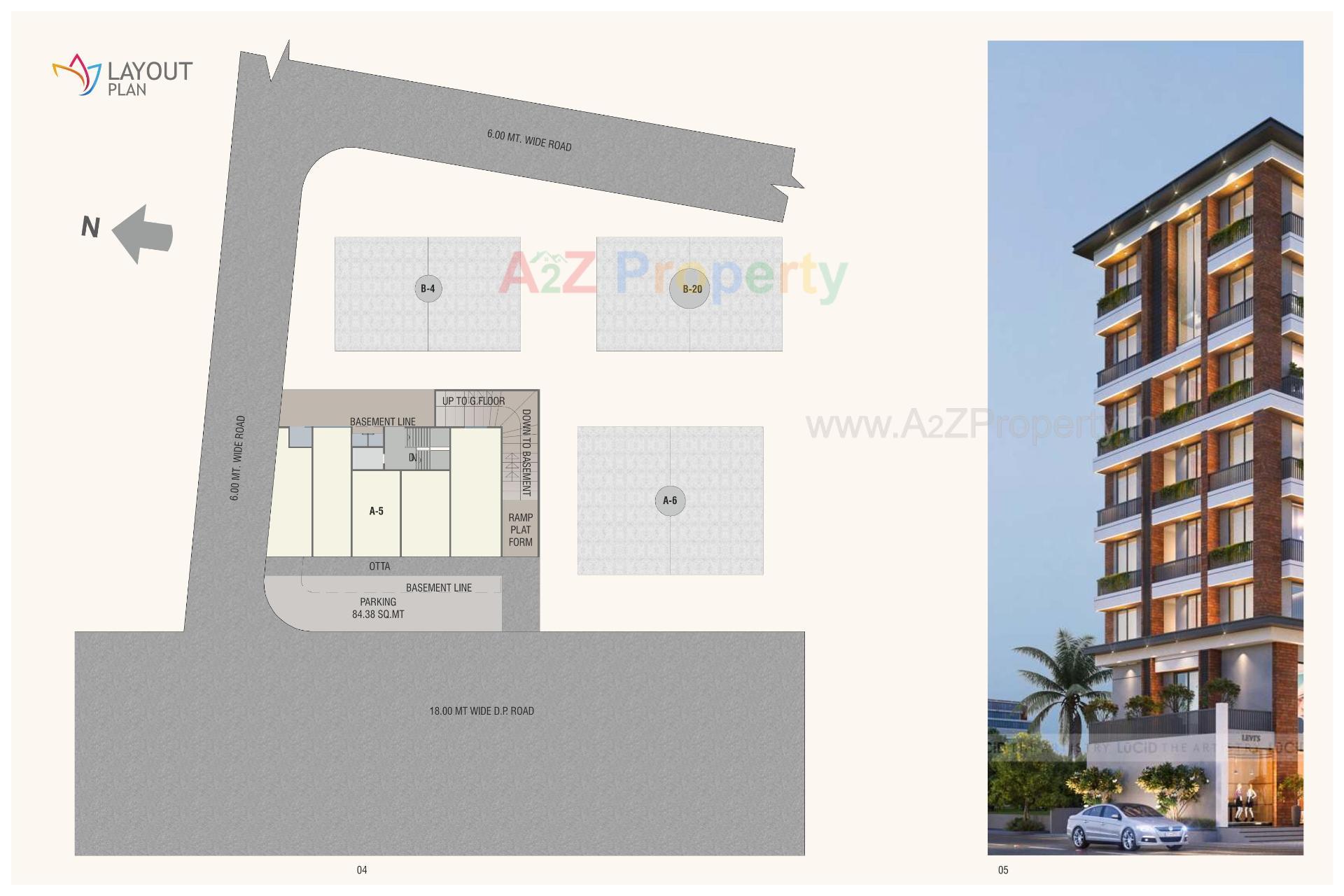Layout of real estate project Keshav Complex located at Kasba, Vadodara, Gujarat