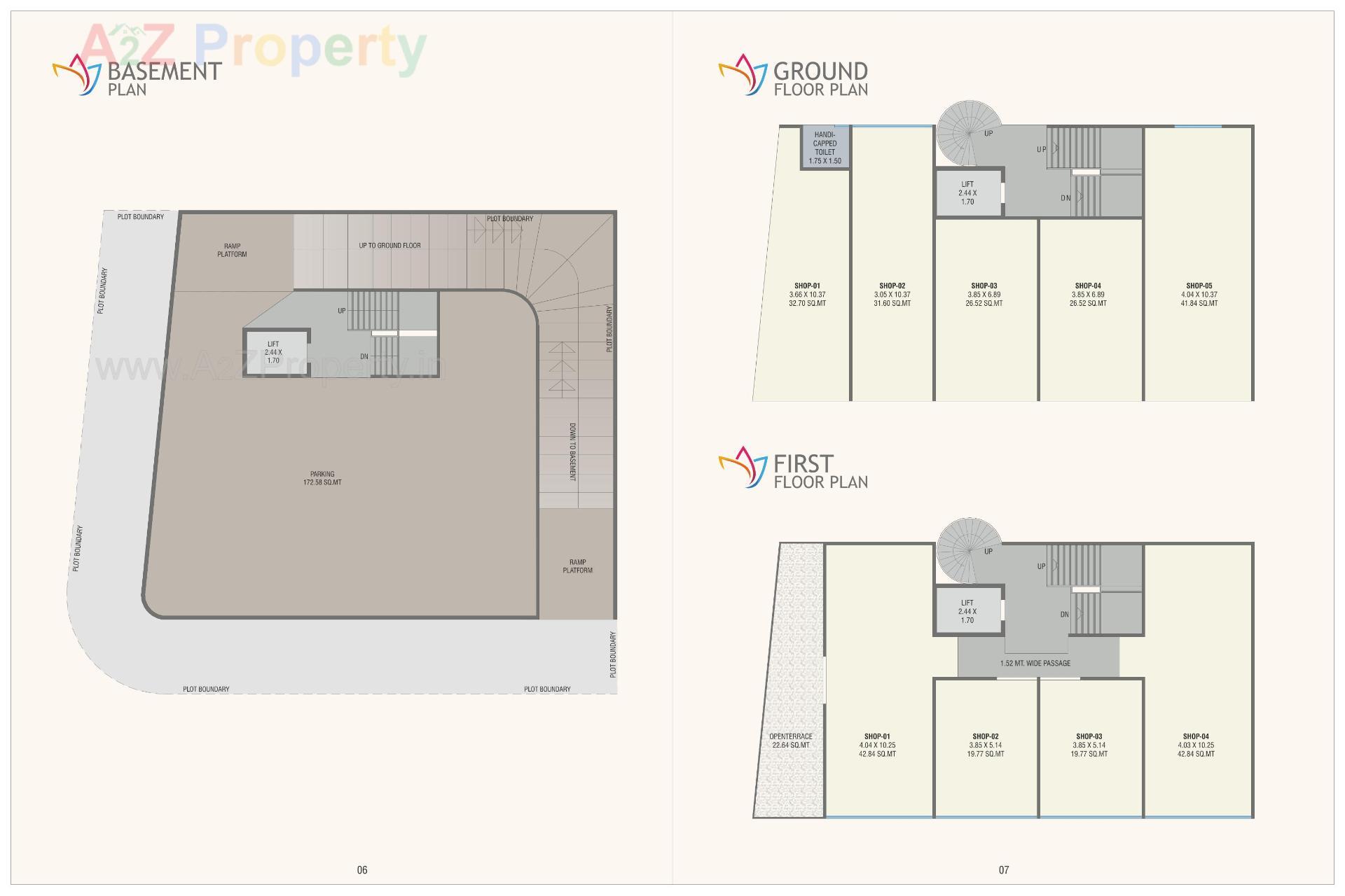 Layout of real estate project Keshav Complex located at Kasba, Vadodara, Gujarat