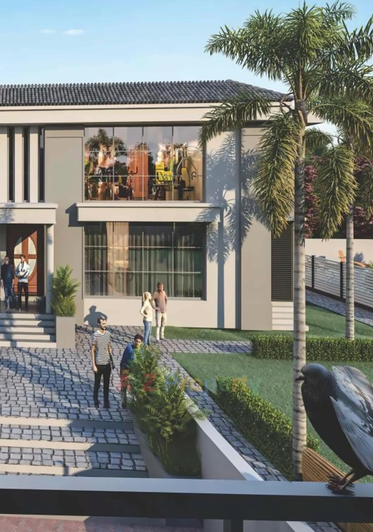 3D Elevation of real estate project Keshav Park located at Karjan, Vadodara, Gujarat