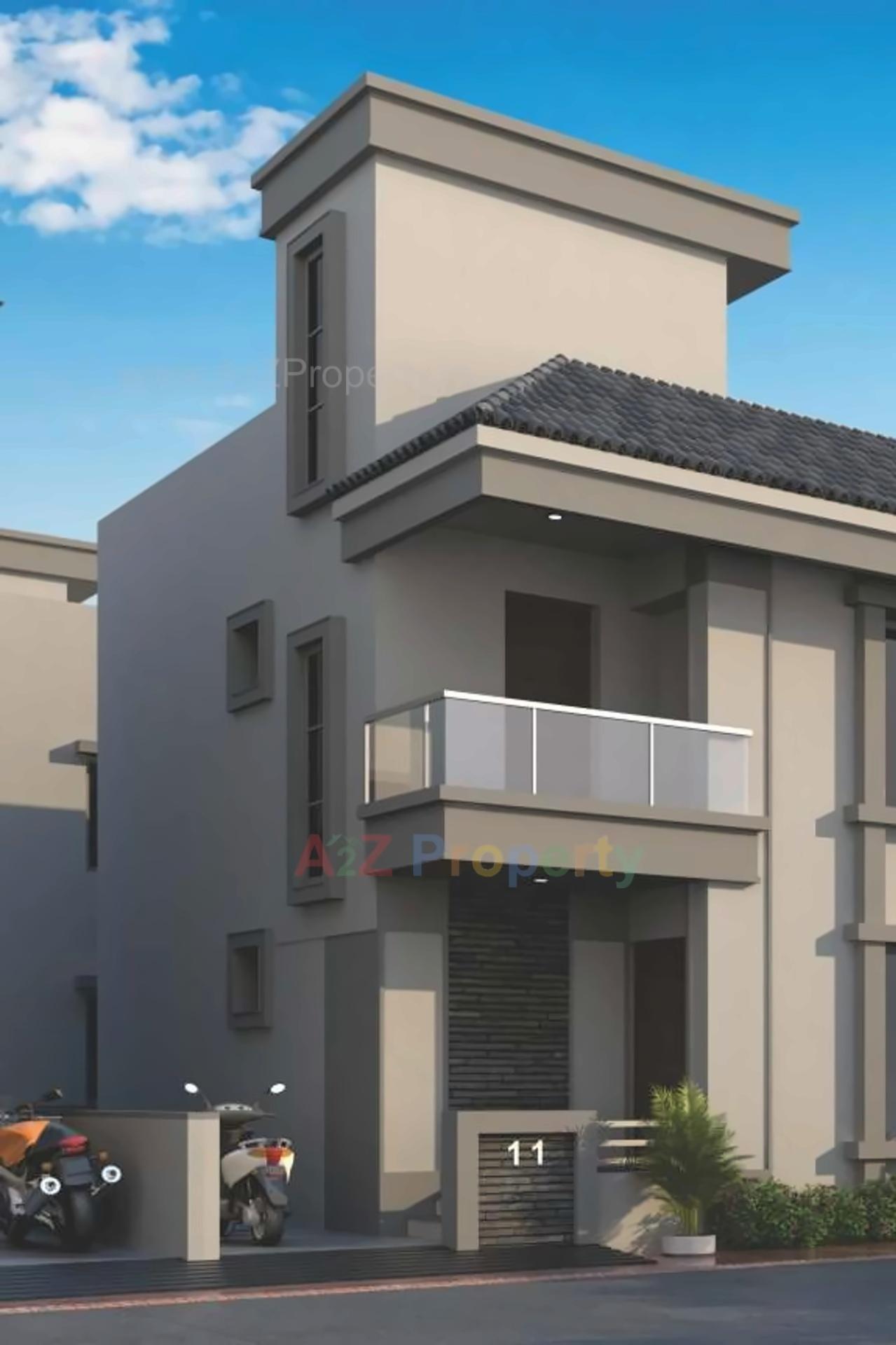 3D Elevation of real estate project Keshav Park located at Karjan, Vadodara, Gujarat