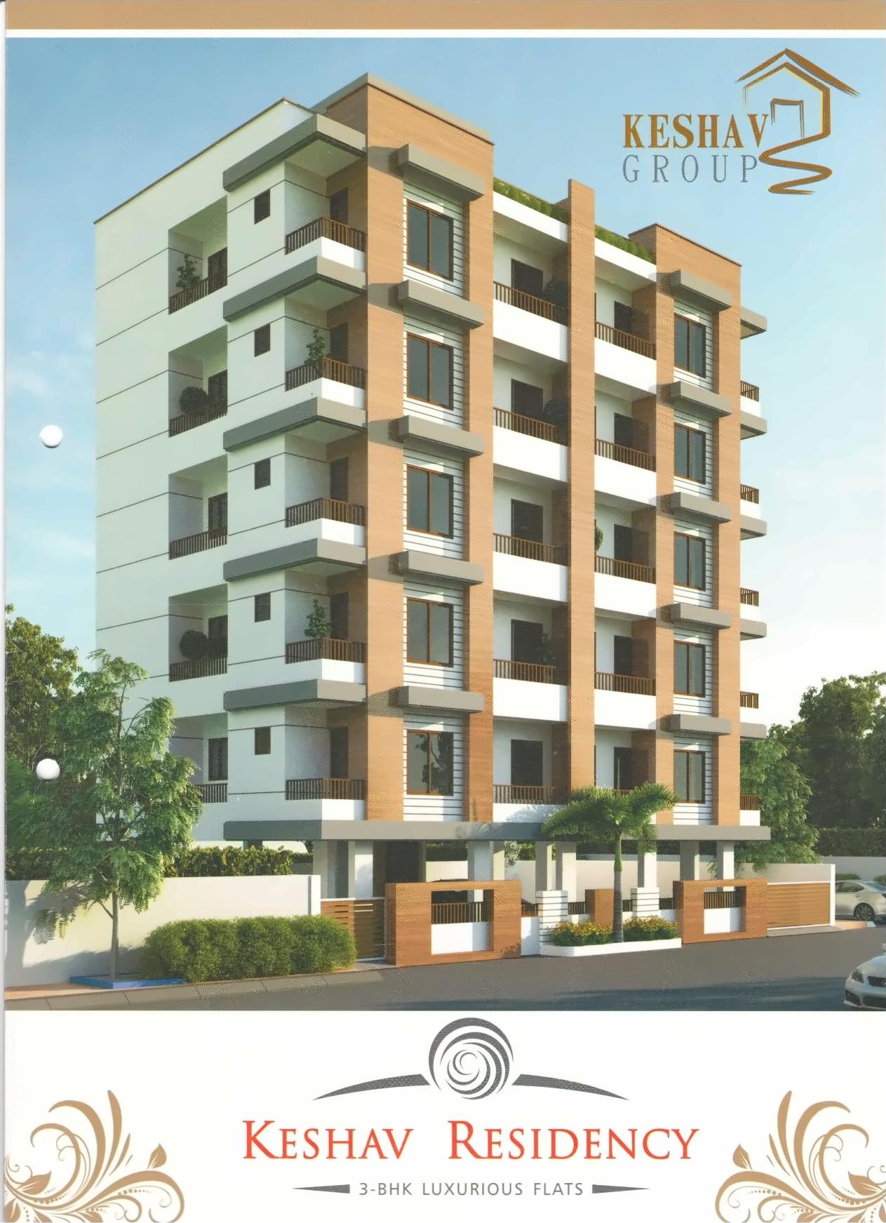 3D Elevation of real estate project Keshav Residency located at Undera, Vadodara, Gujarat