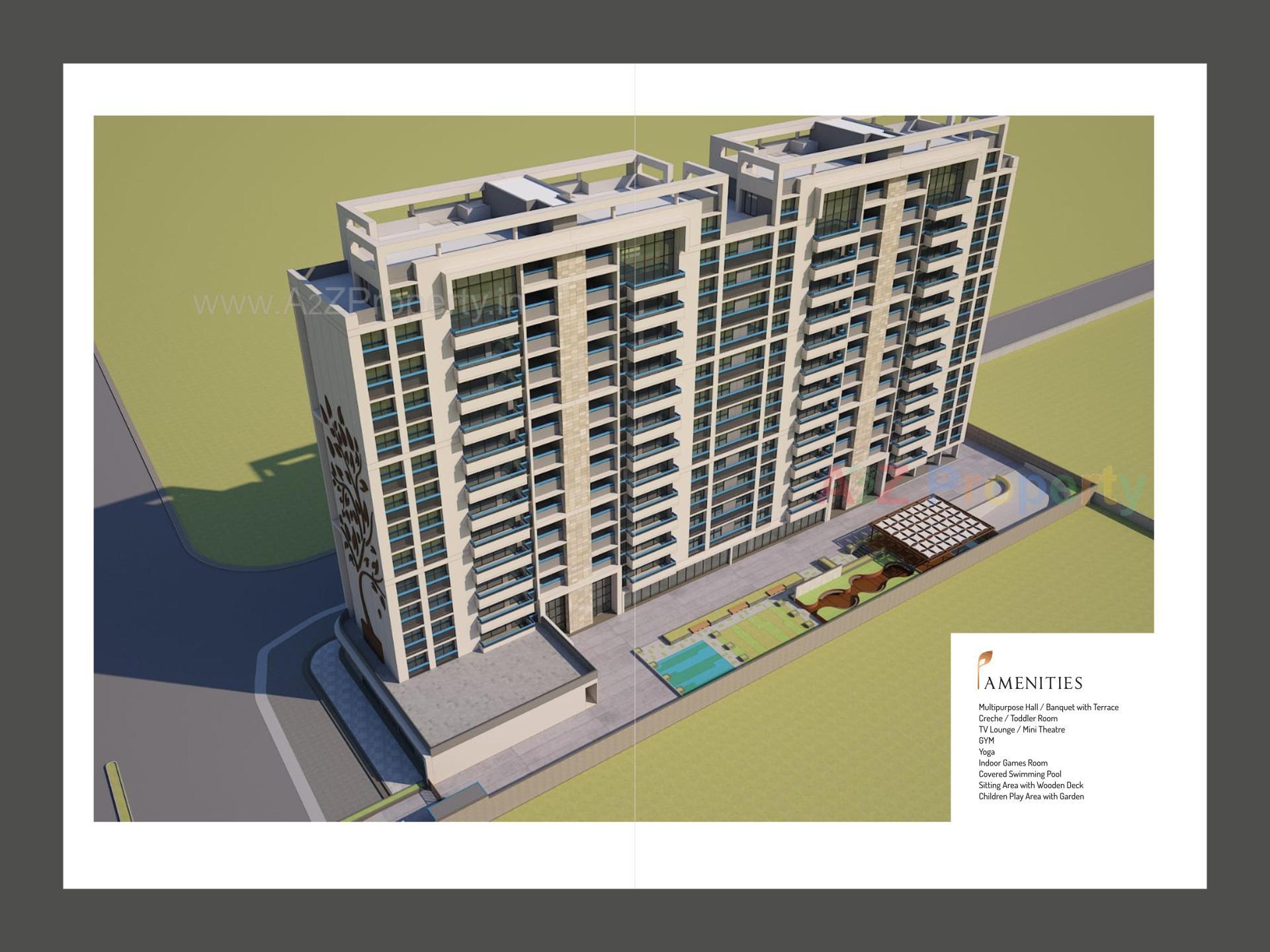3D Elevation of real estate project Keystone located at Bhayli, Vadodara, Gujarat