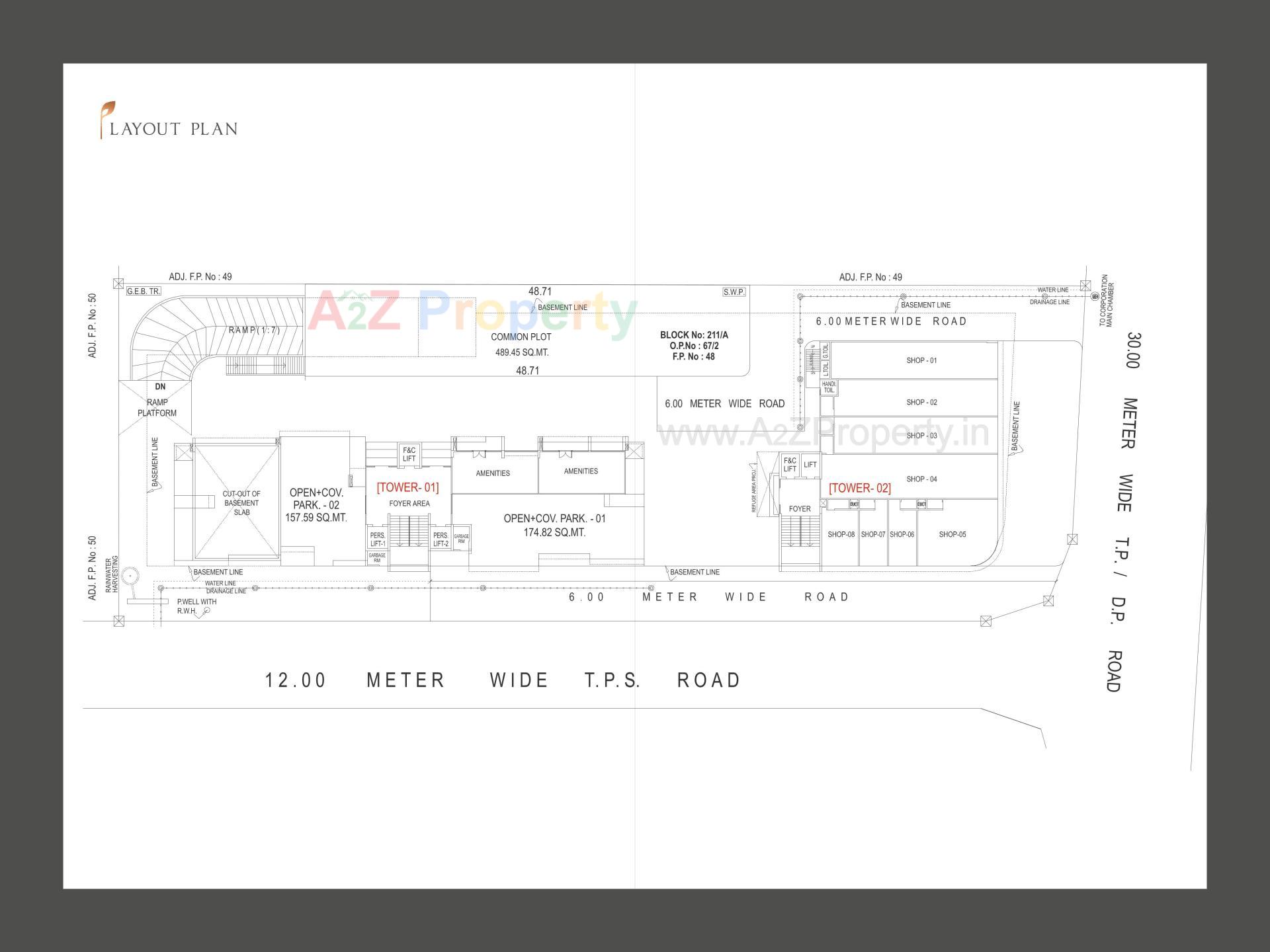 Layout of real estate project Keystone located at Bhayli, Vadodara, Gujarat
