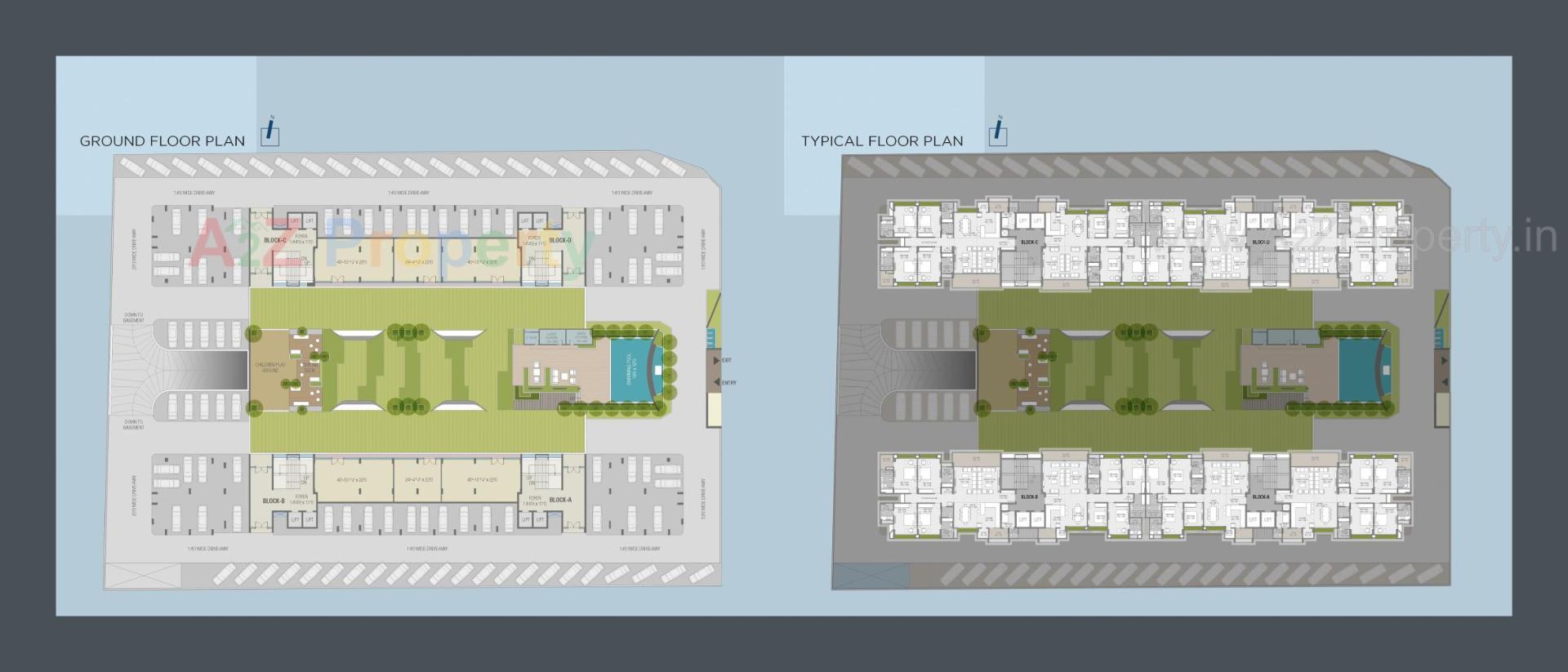 Layout of real estate project Keystone located at Vadodara, Vadodara, Gujarat