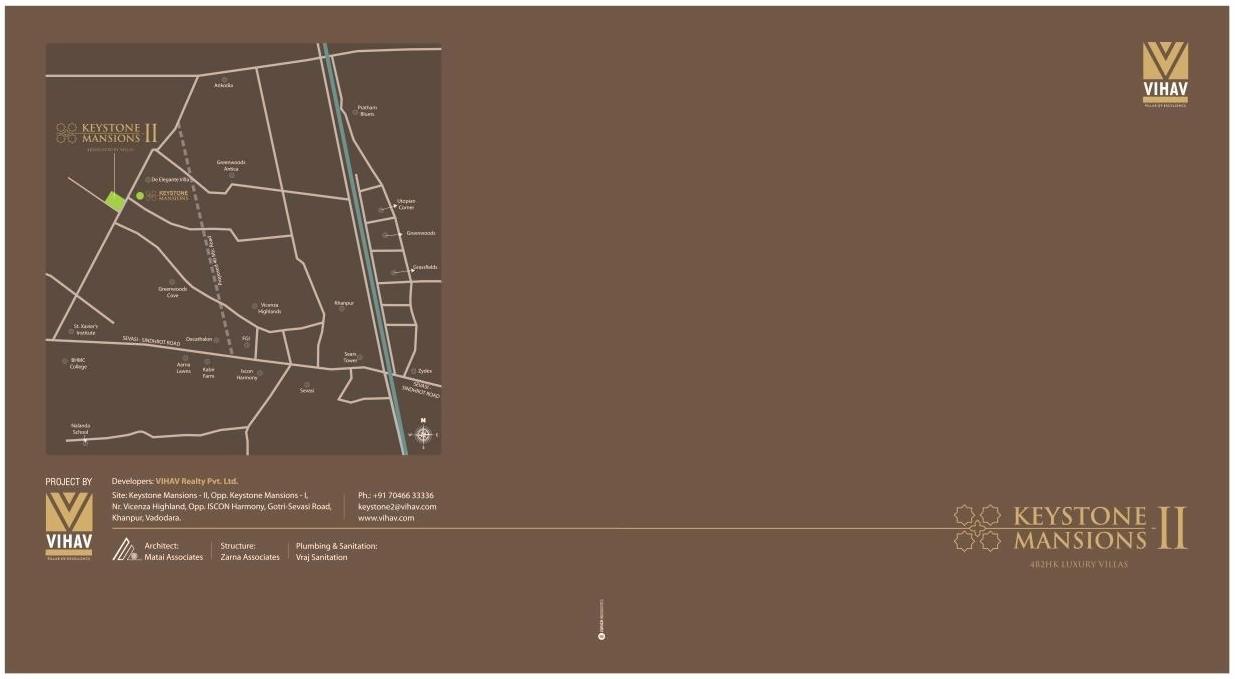  of real estate project Keystone Mansions located at Khanpur, Vadodara, Gujarat