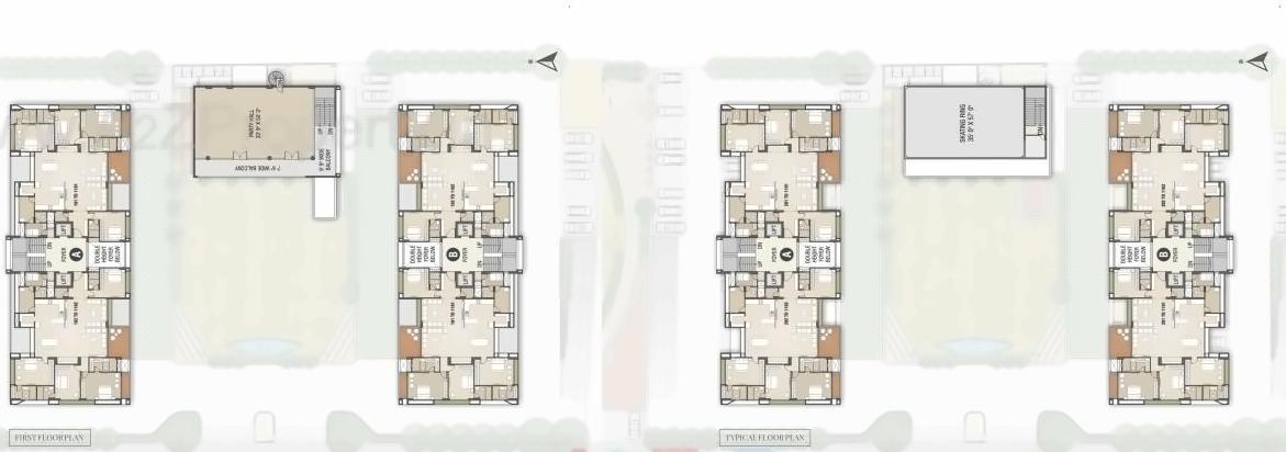 Layout of real estate project Keystone Skyvillas located at Gotri, Vadodara, Gujarat