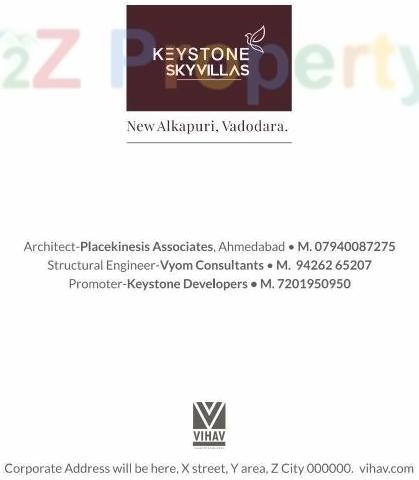  of real estate project Keystone Skyvillas located at Gotri, Vadodara, Gujarat