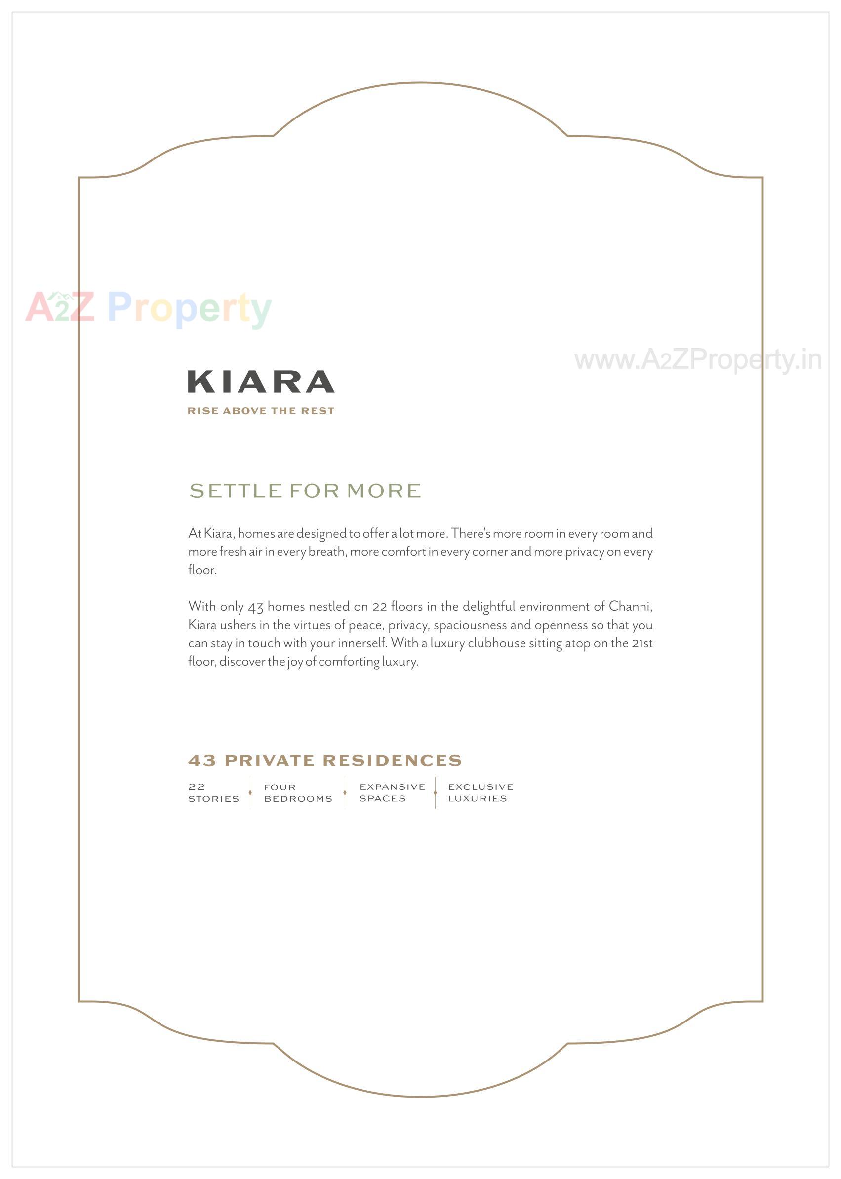  of real estate project Kiara located at Chhani, Vadodara, Gujarat