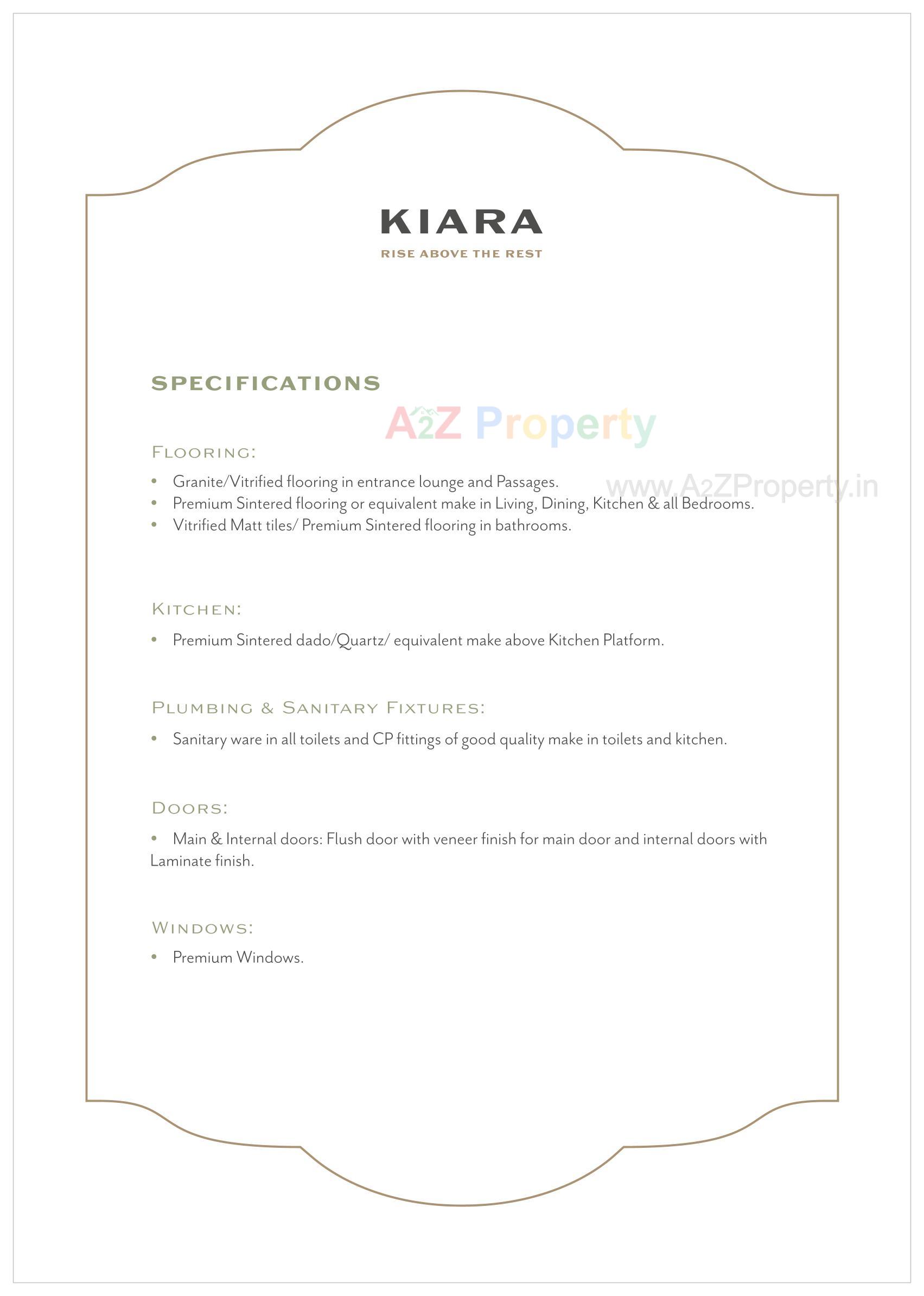  of real estate project Kiara located at Chhani, Vadodara, Gujarat