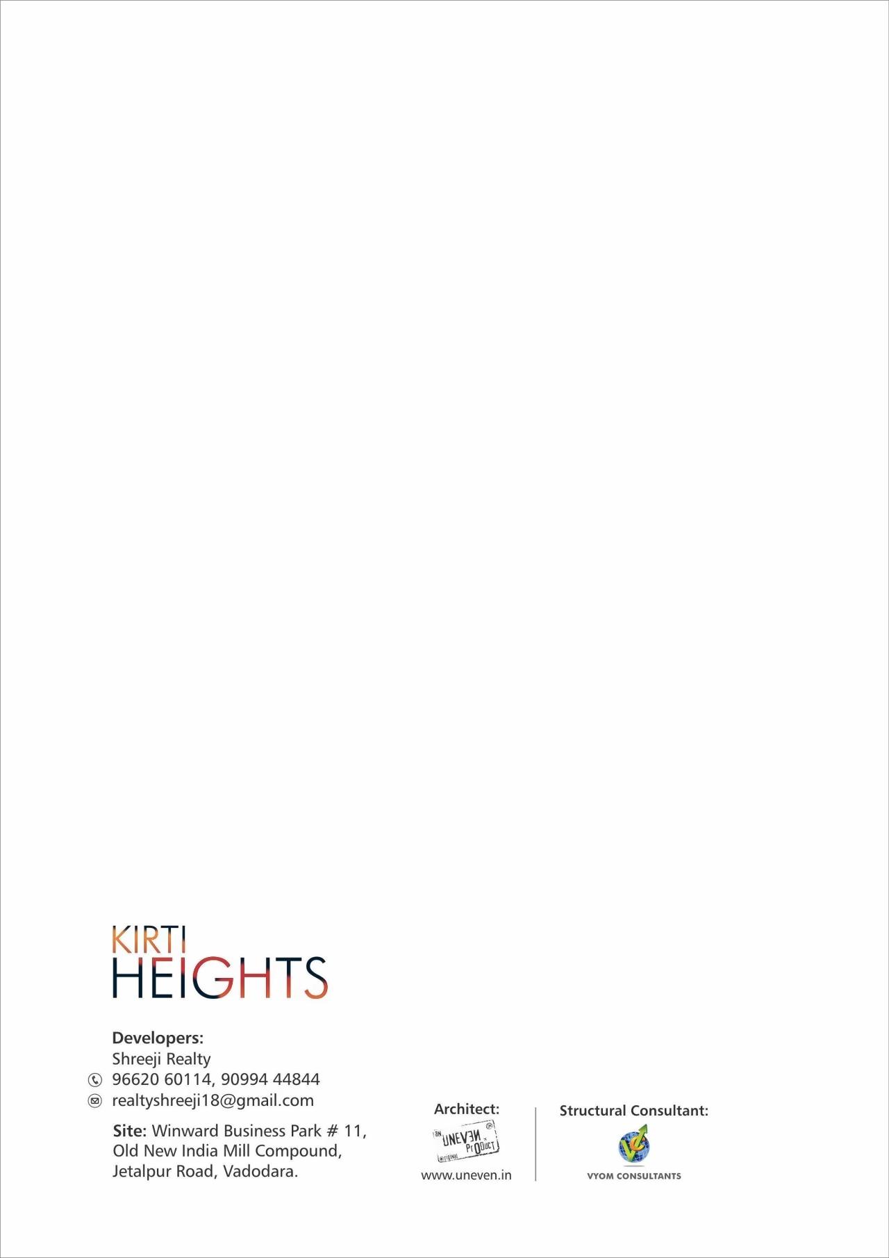  of real estate project Kirti Heights located at Kasba, Vadodara, Gujarat