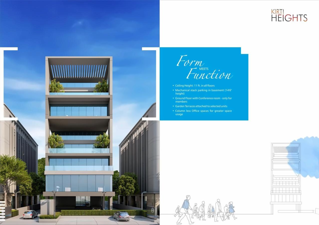 3D Elevation of real estate project Kirti Heights located at Kasba, Vadodara, Gujarat