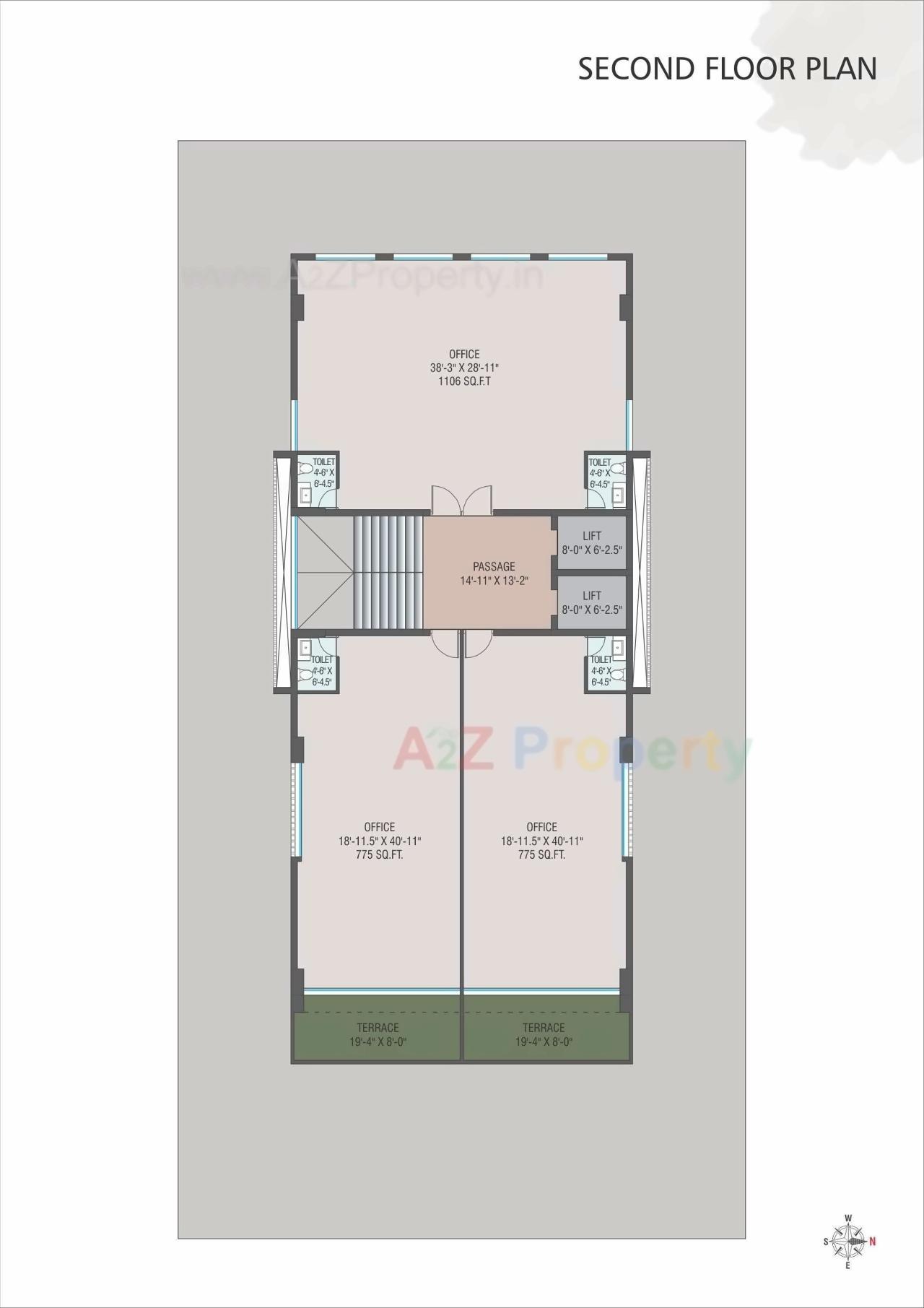 Layout of real estate project Kirti Heights located at Kasba, Vadodara, Gujarat