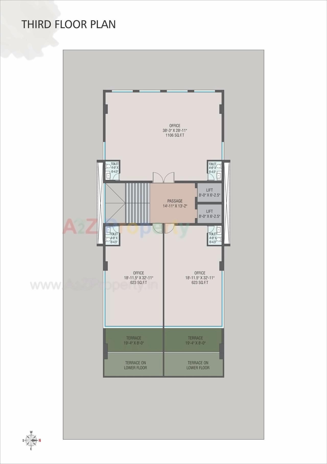 Layout of real estate project Kirti Heights located at Kasba, Vadodara, Gujarat