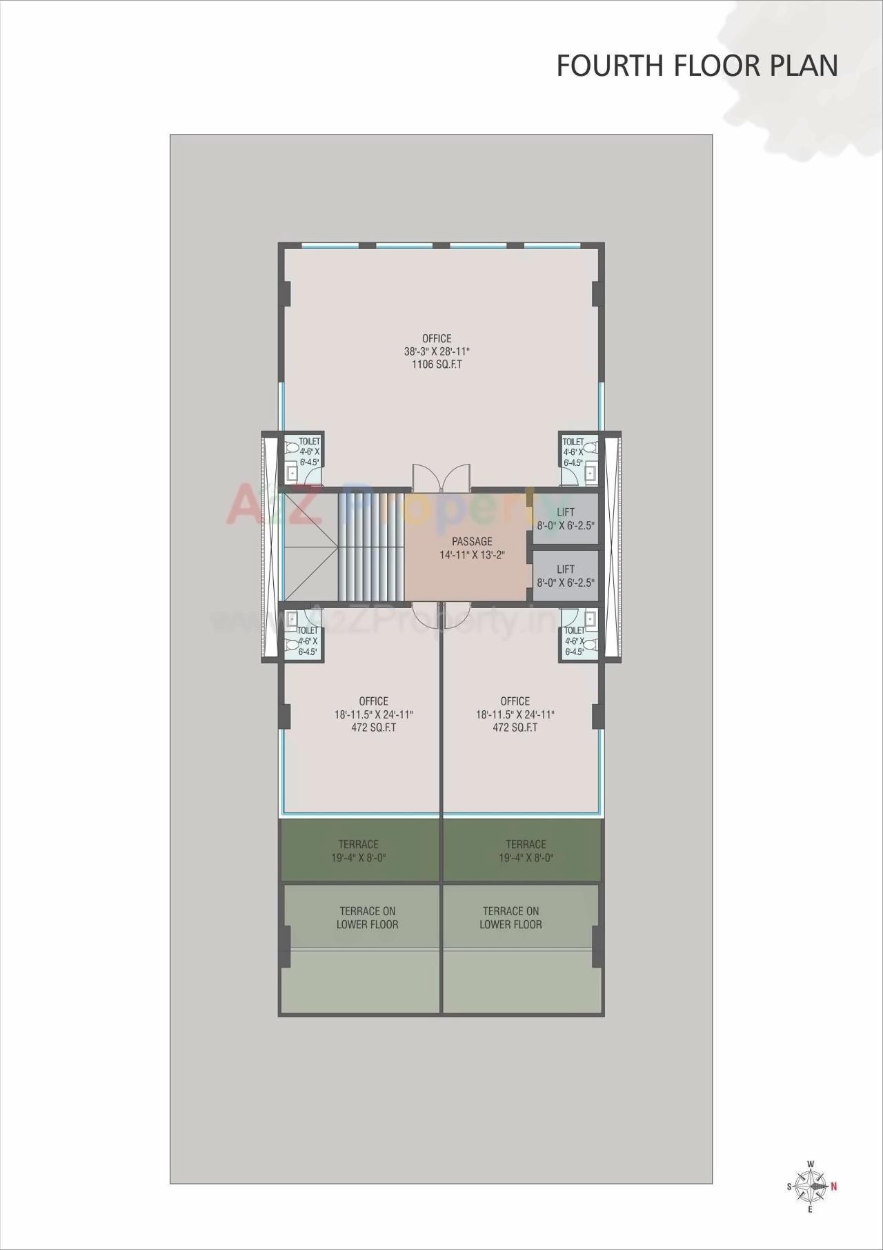 Layout of real estate project Kirti Heights located at Kasba, Vadodara, Gujarat