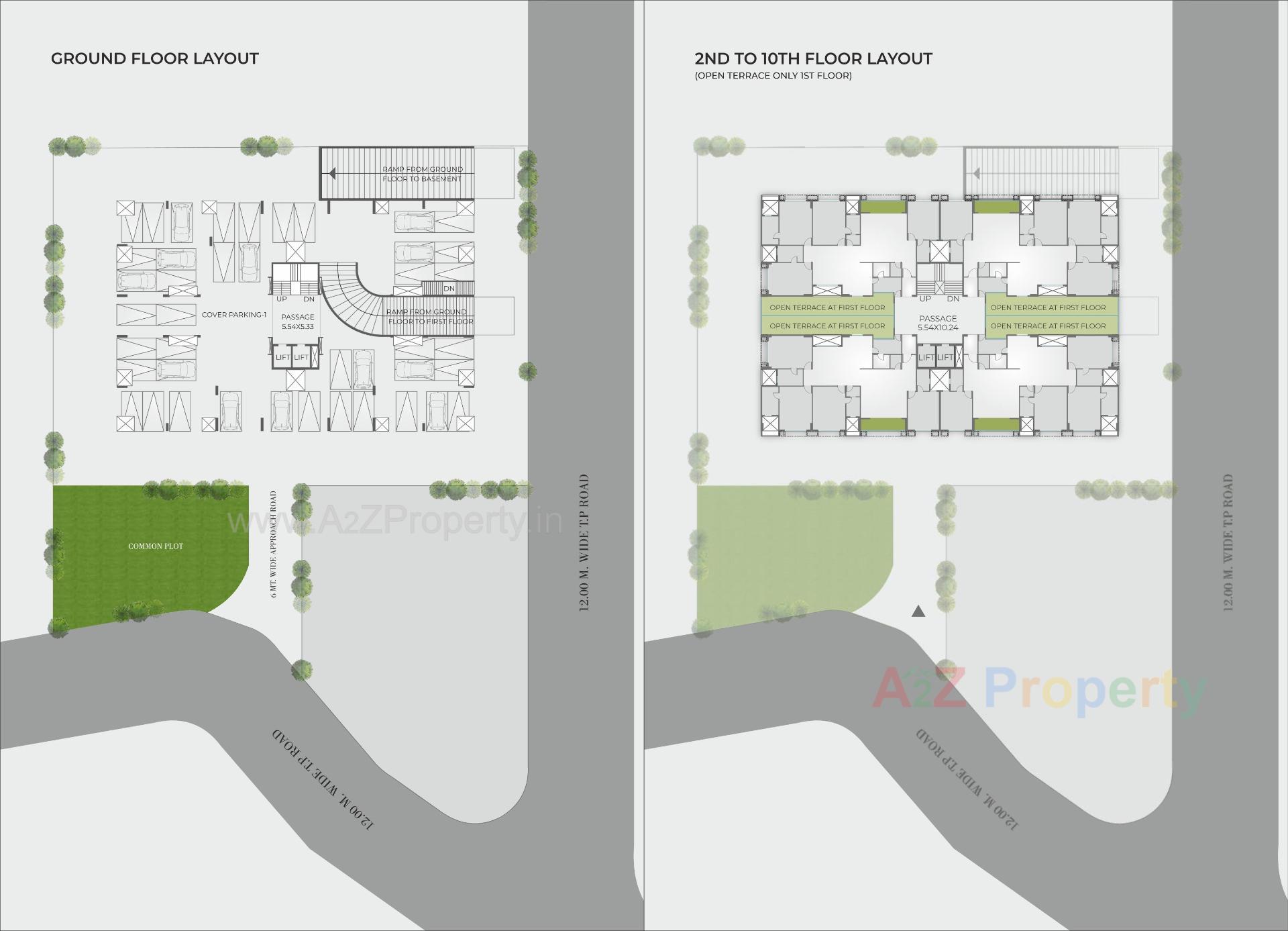 Layout of real estate project Kishan Altis located at Bhayali, Vadodara, Gujarat