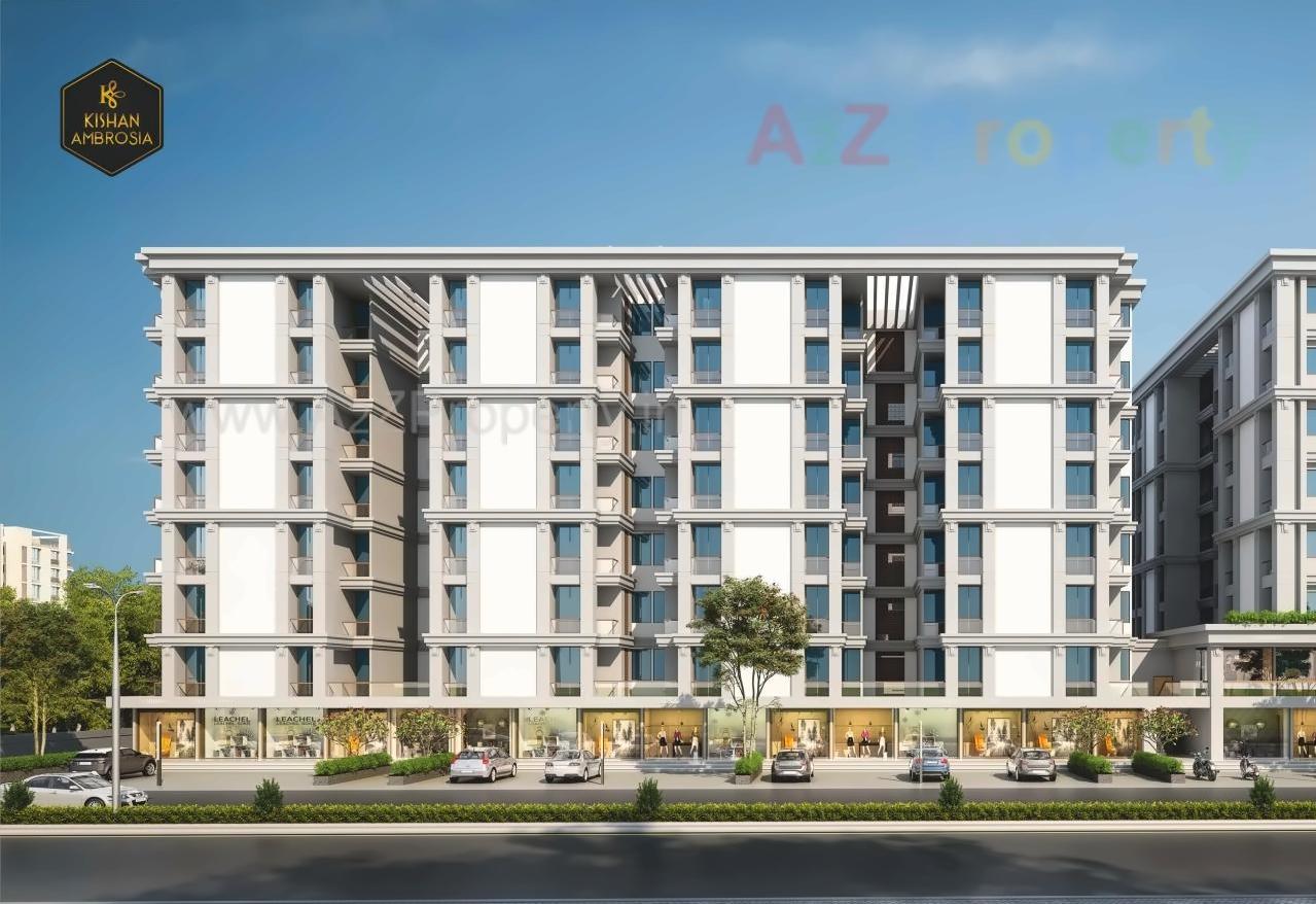3D Elevation of real estate project Kishan Ambrosia located at Gotri, Vadodara, Gujarat