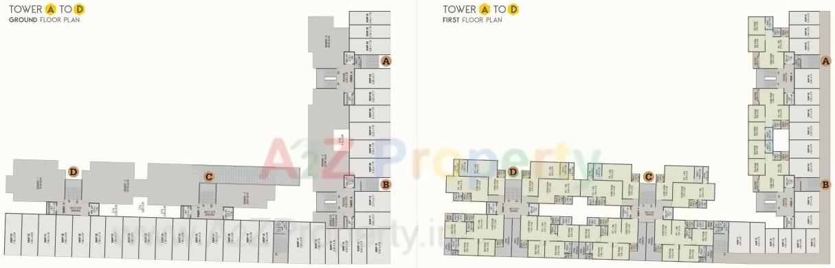 Layout of real estate project Kishan Ambrosia located at Gotri, Vadodara, Gujarat