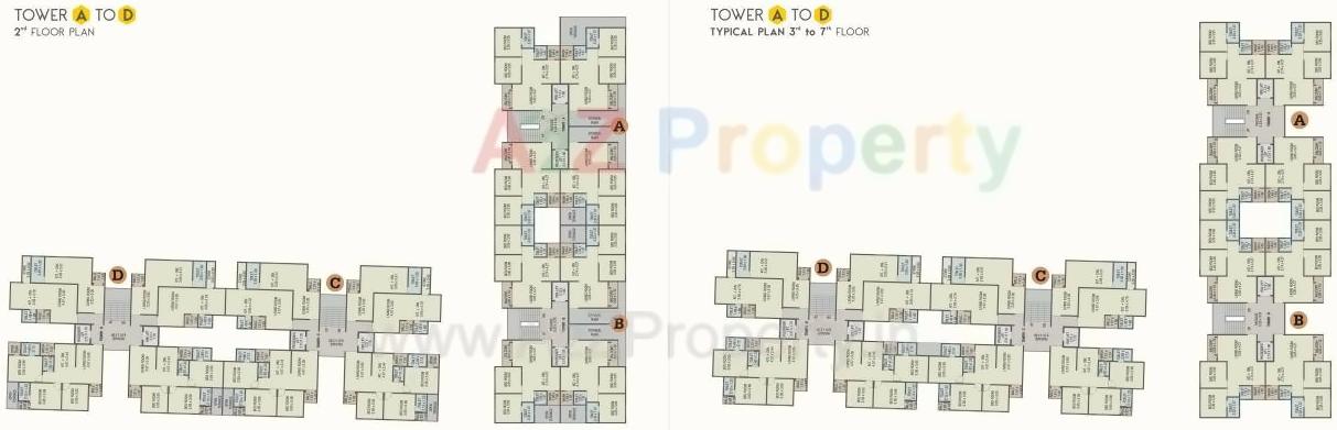 Layout of real estate project Kishan Ambrosia located at Gotri, Vadodara, Gujarat