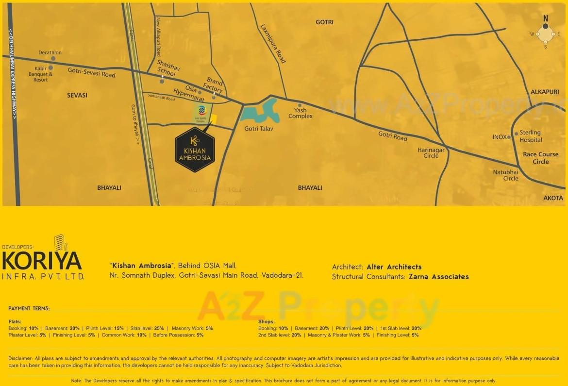  of real estate project Kishan Ambrosia located at Gotri, Vadodara, Gujarat