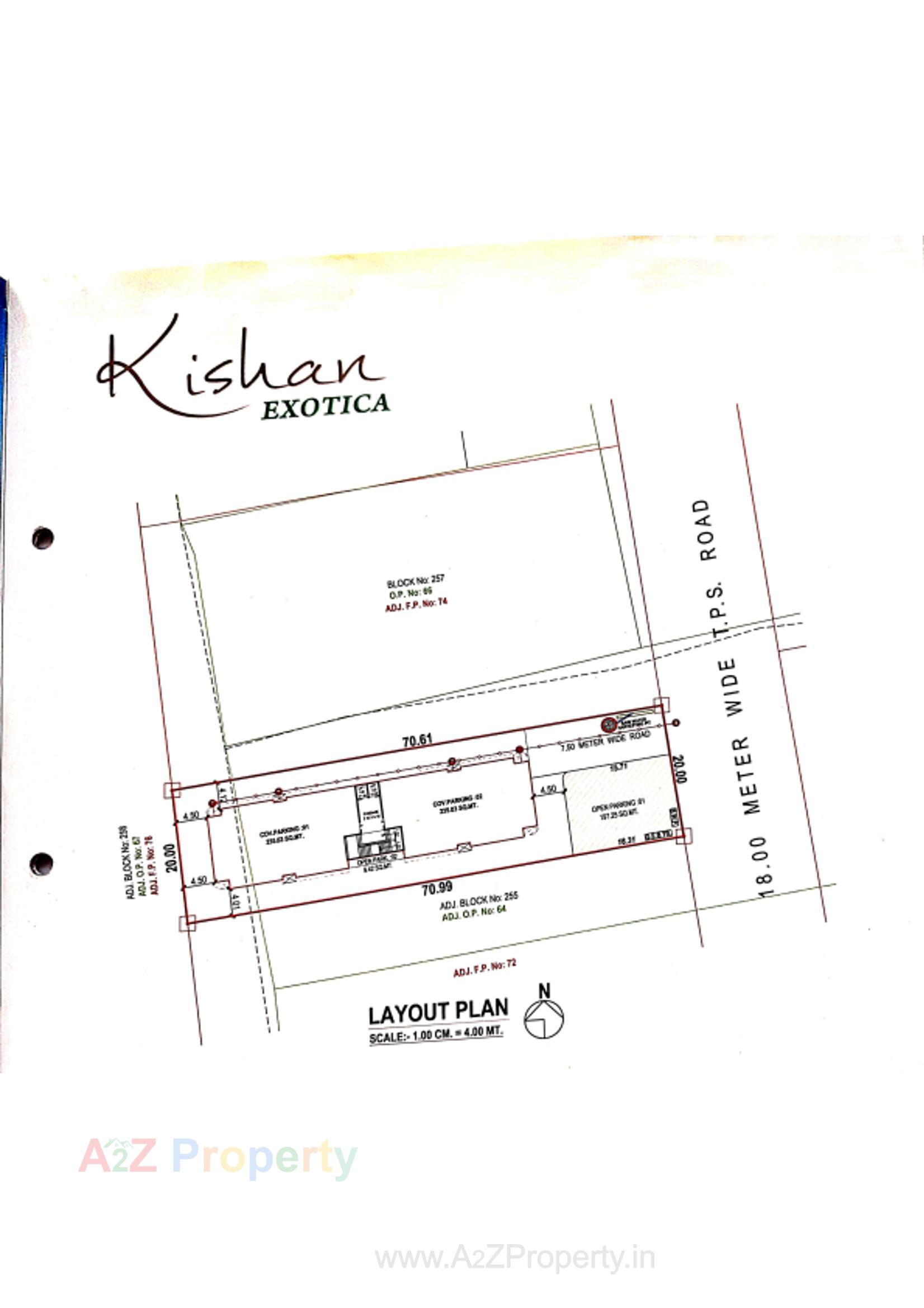 Layout of real estate project Kishan Exotica located at Vadodara, Vadodara, Gujarat