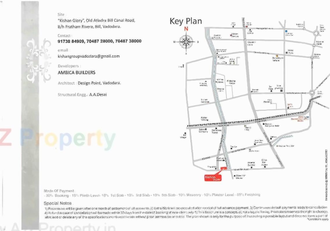  of real estate project Kishan Glory located at Bill, Vadodara, Gujarat