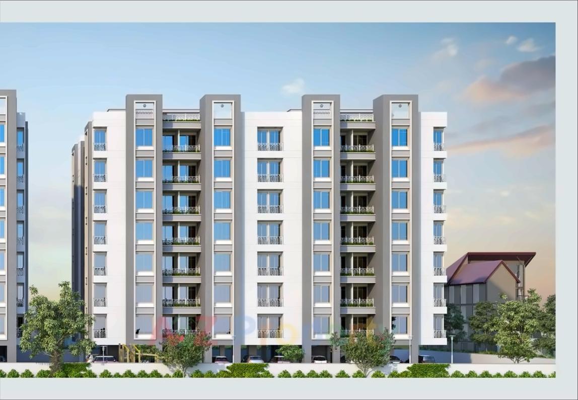 3D Elevation of real estate project Kishan Icon located at Maneja, Vadodara, Gujarat