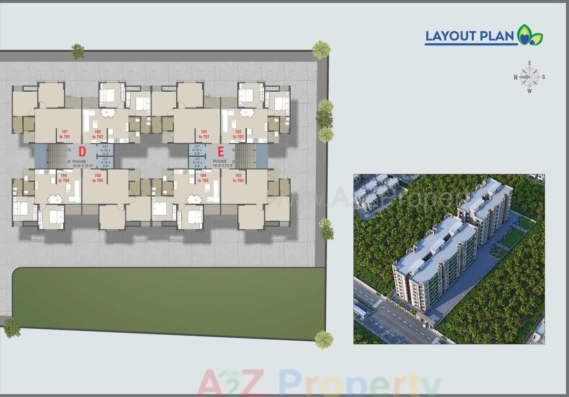 Layout of real estate project Kishan Icon located at Maneja, Vadodara, Gujarat