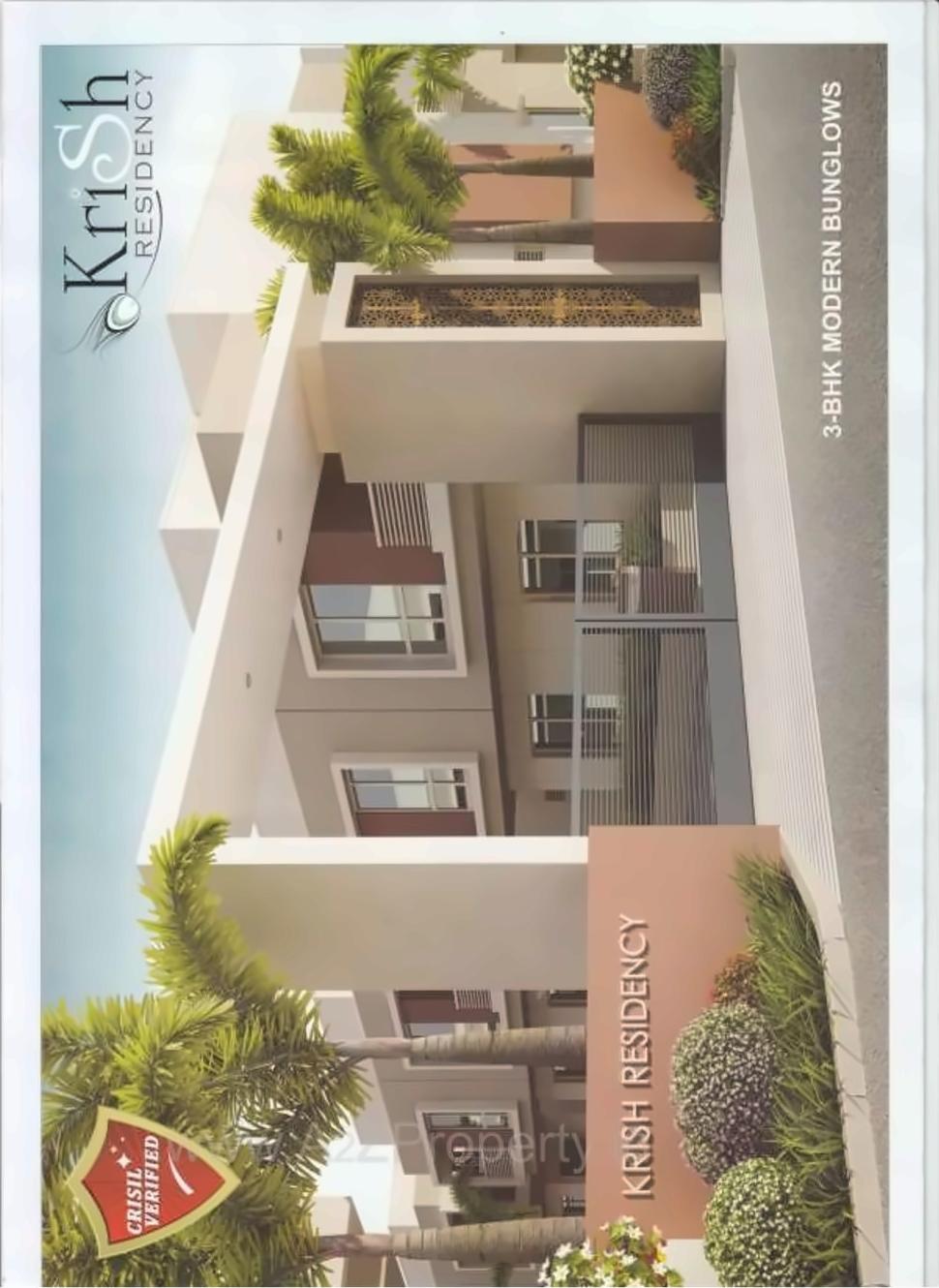 3D Elevation of real estate project Krish Residency located at Jambuva, Vadodara, Gujarat
