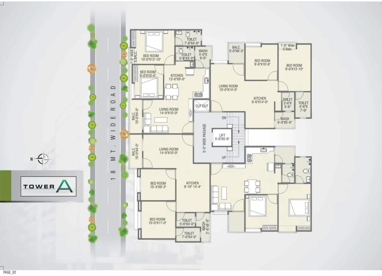 Layout of real estate project Krishil Avenue located at Bhayli, Vadodara, Gujarat
