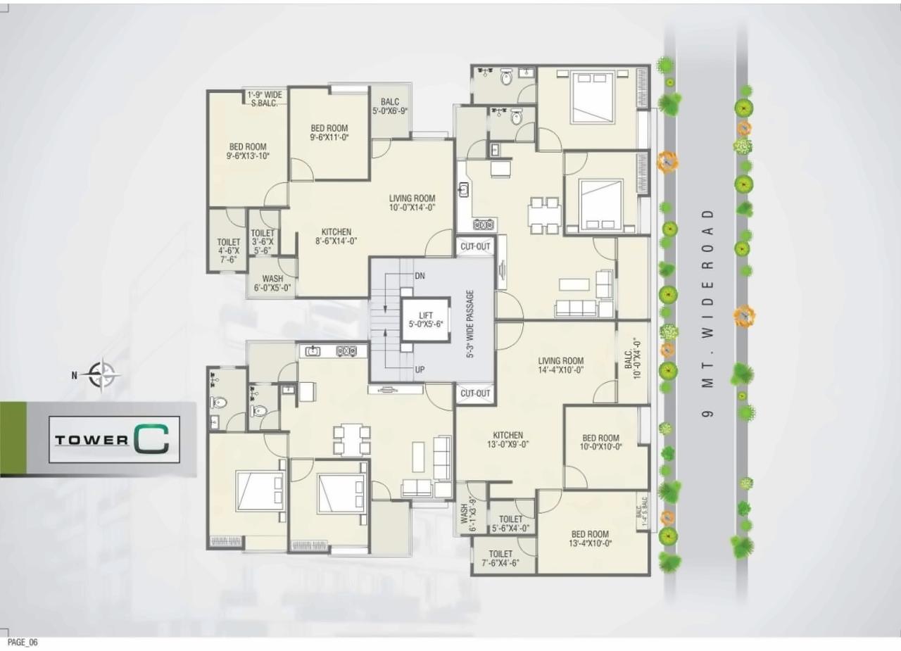 Layout of real estate project Krishil Avenue located at Bhayli, Vadodara, Gujarat