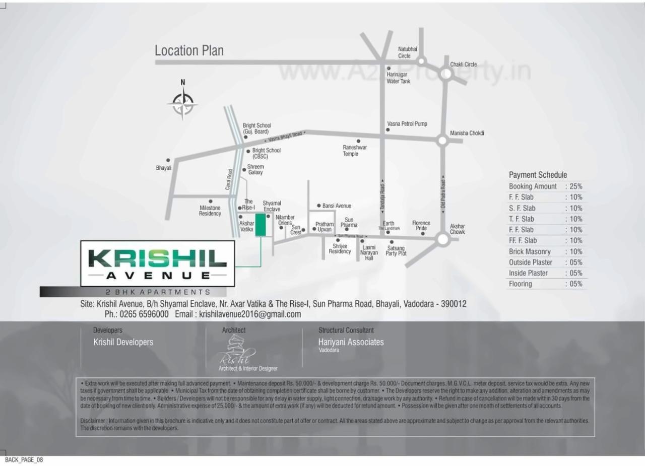  of real estate project Krishil Avenue located at Bhayli, Vadodara, Gujarat