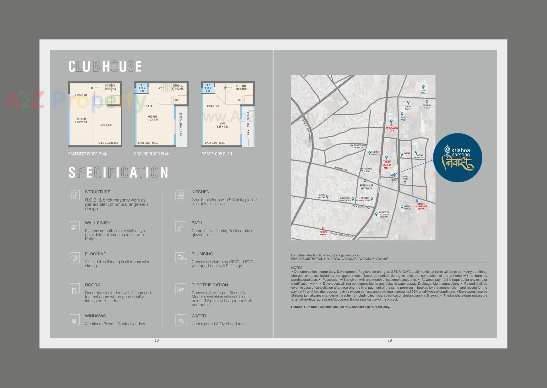  of real estate project Krishna Darshan Niwas located at Ankhol, Vadodara, Gujarat