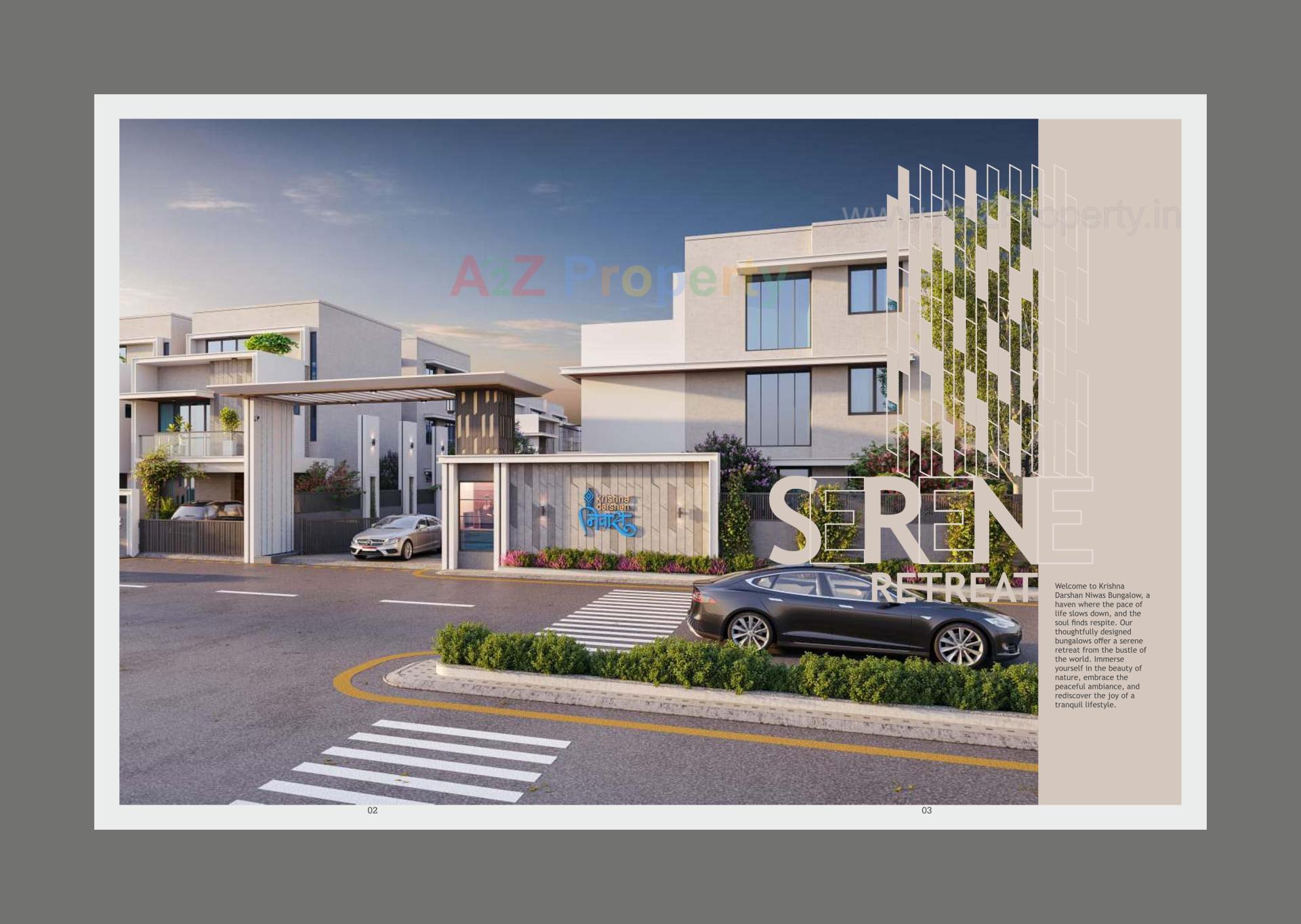 3D Elevation of real estate project Krishna Darshan Niwas located at Ankhol, Vadodara, Gujarat