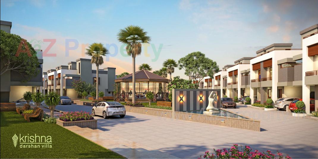 3D Elevation of real estate project Krishna Darshan Villa located at Khatamba, Vadodara, Gujarat