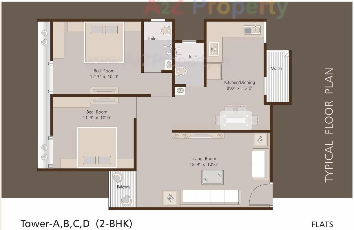 Layout of real estate project Krishna Empire located at Chhani, Vadodara, Gujarat